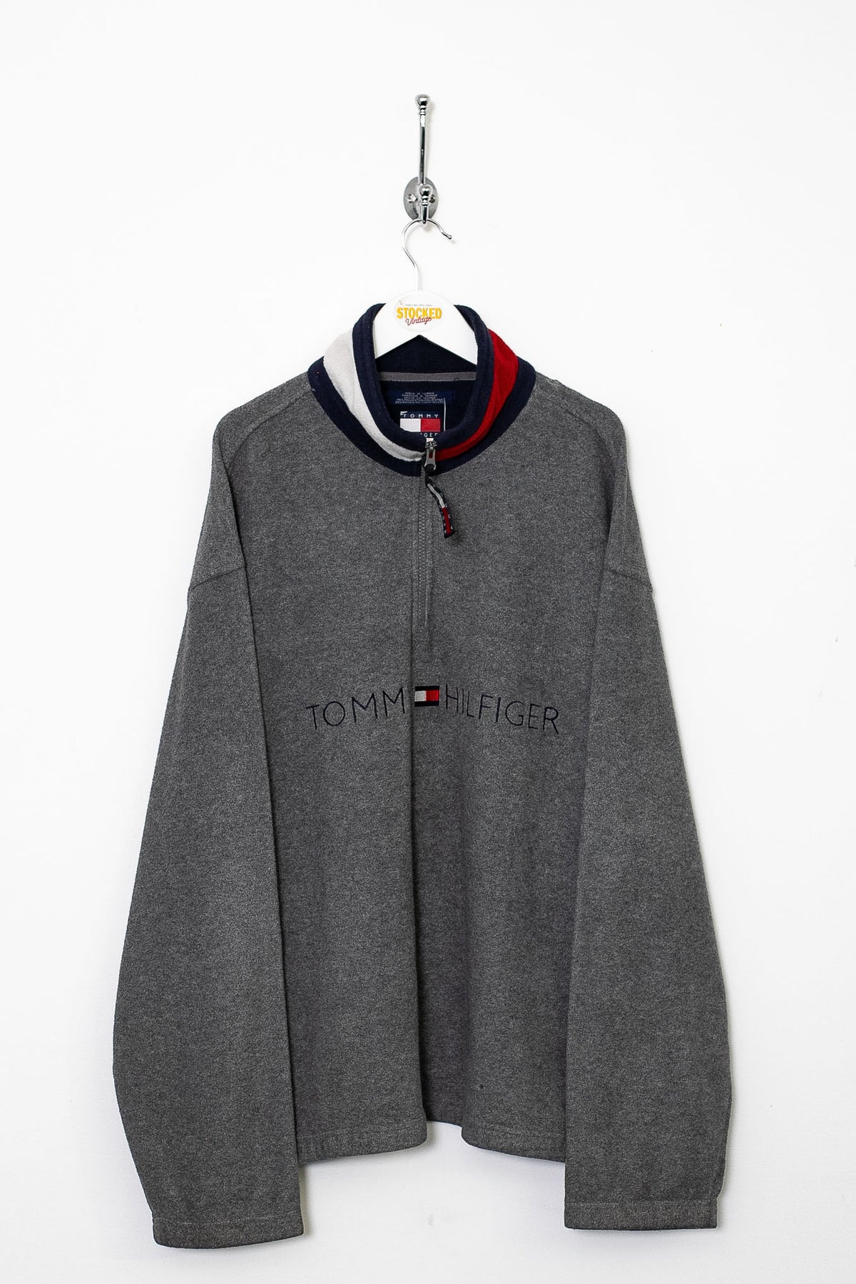 90s Tommy Hilfiger 1/4 Zip Fleece (XL)