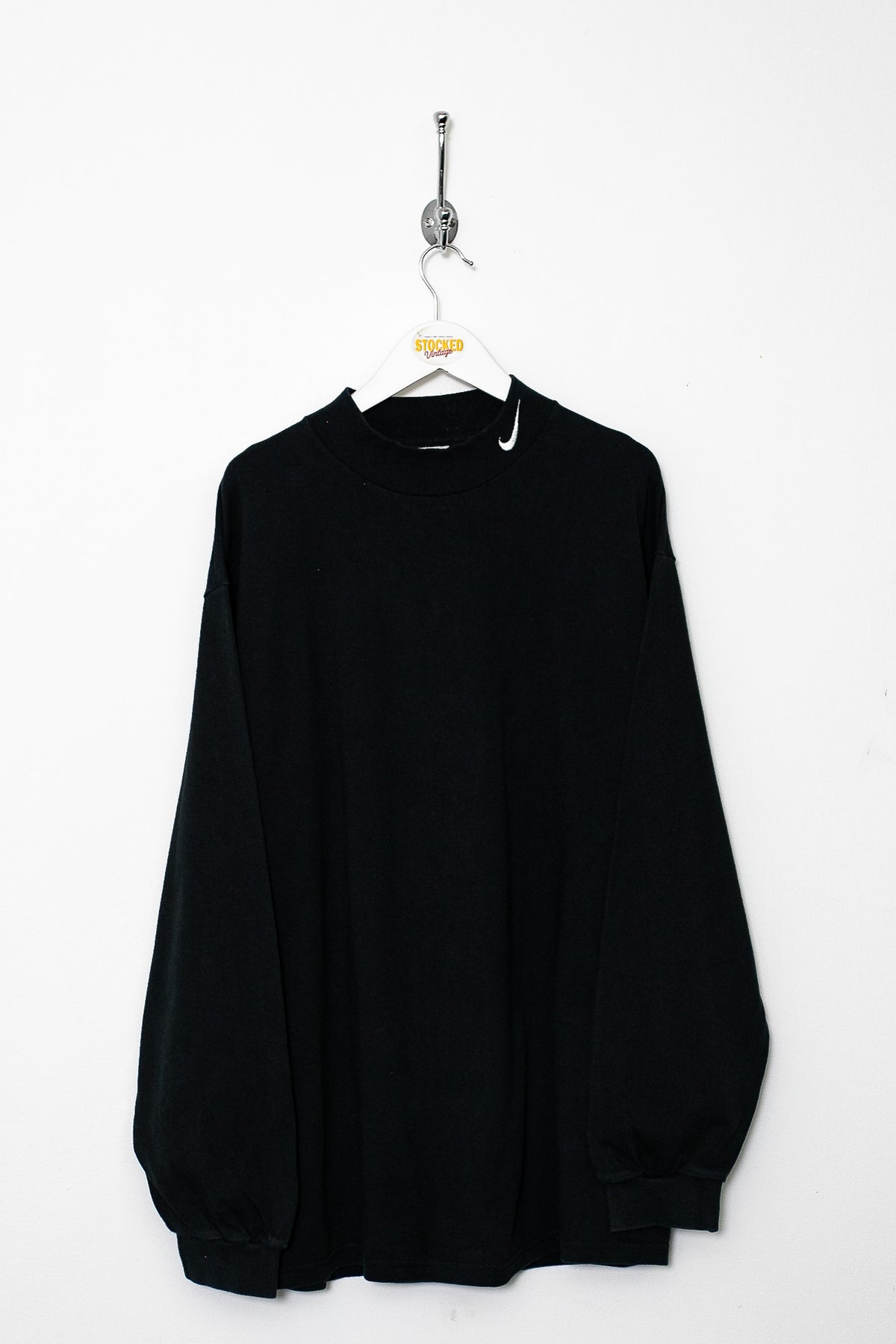 90s Nike Mock Neck Long Sleeve Tee (L)