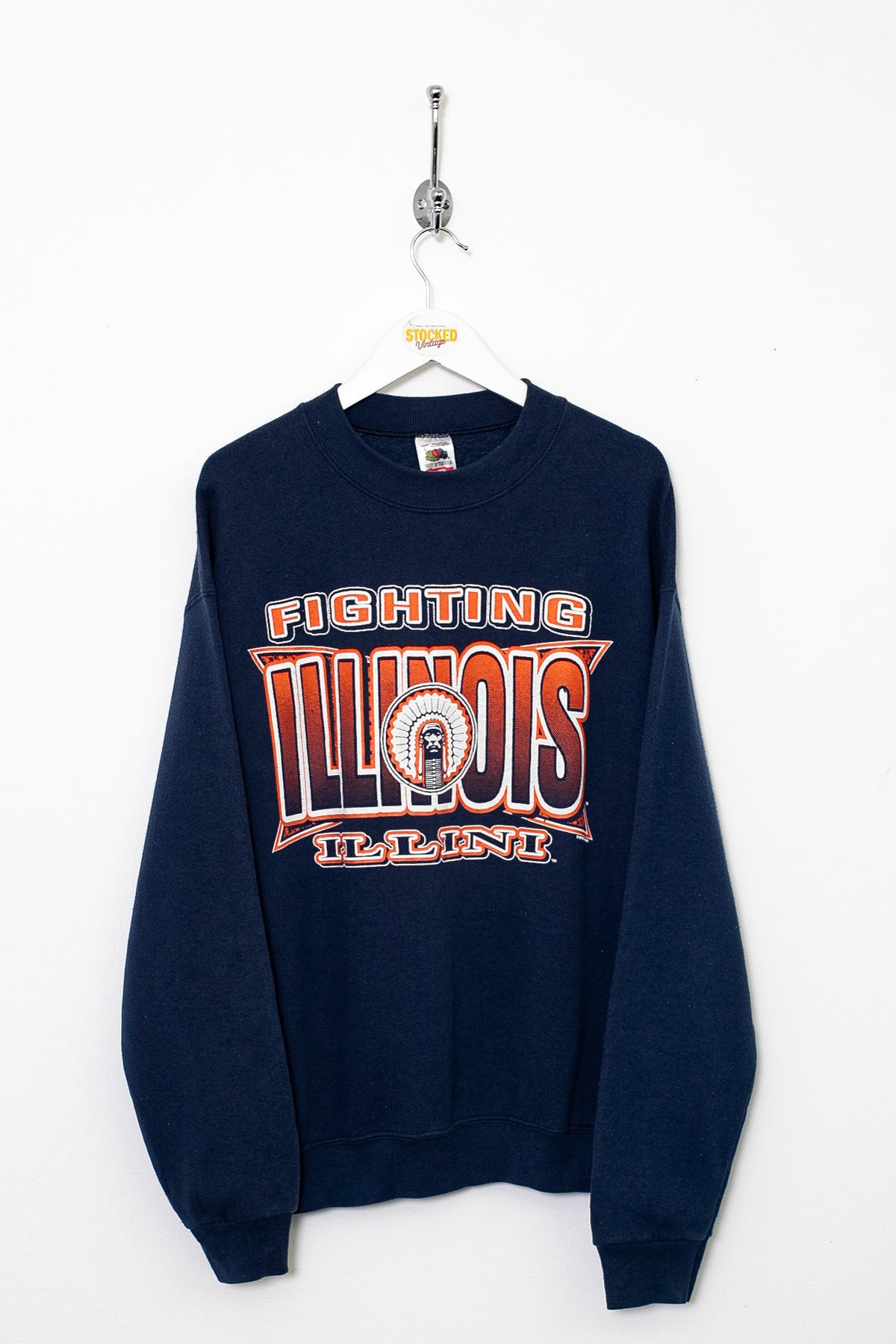 90s Fighting Illinois Graphic Sweatshirt (M)