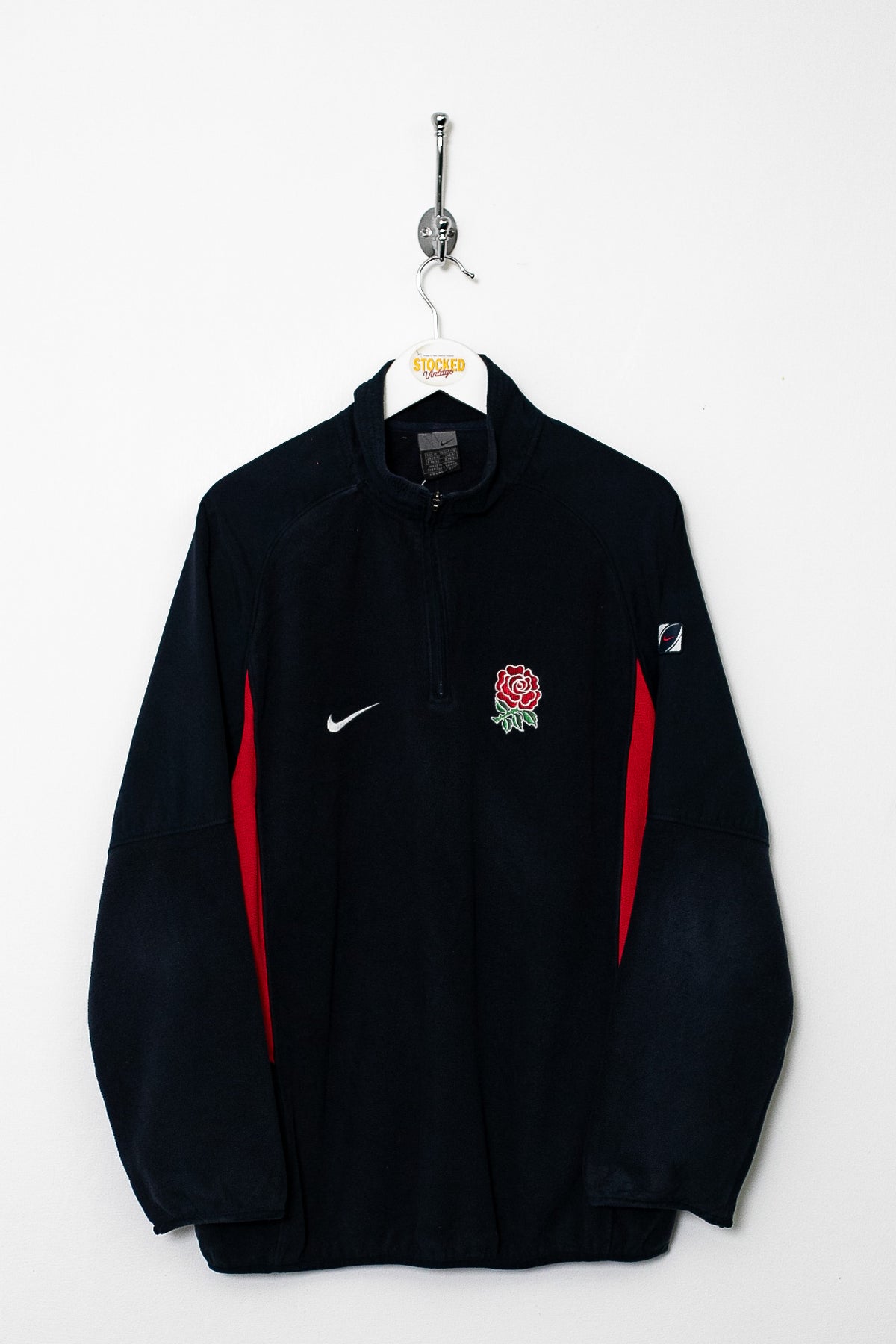00s Nike England Rugby 1/4 Zip Fleece (M)