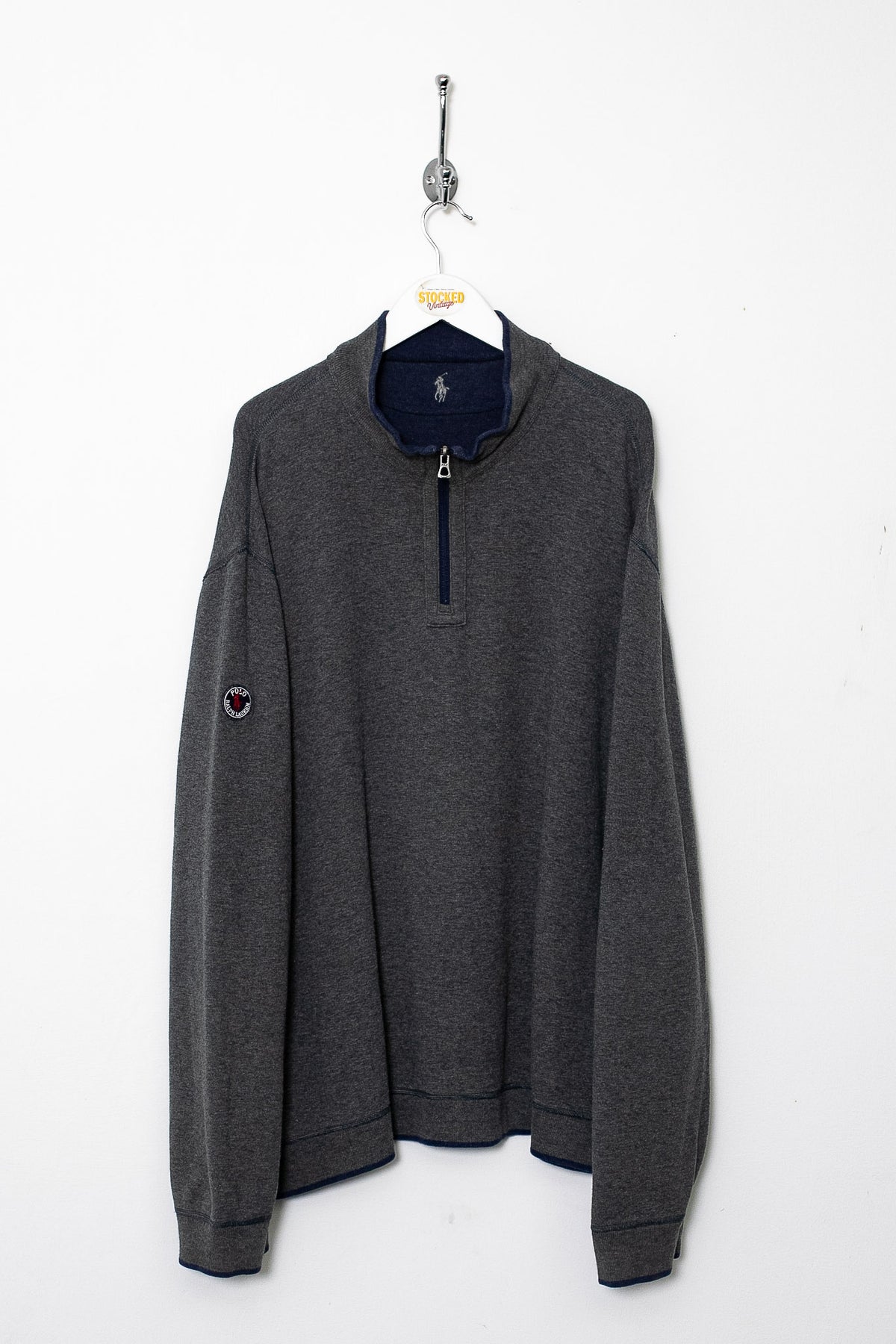00s Ralph Lauren 1/4 Zip Sweatshirt (XXL)