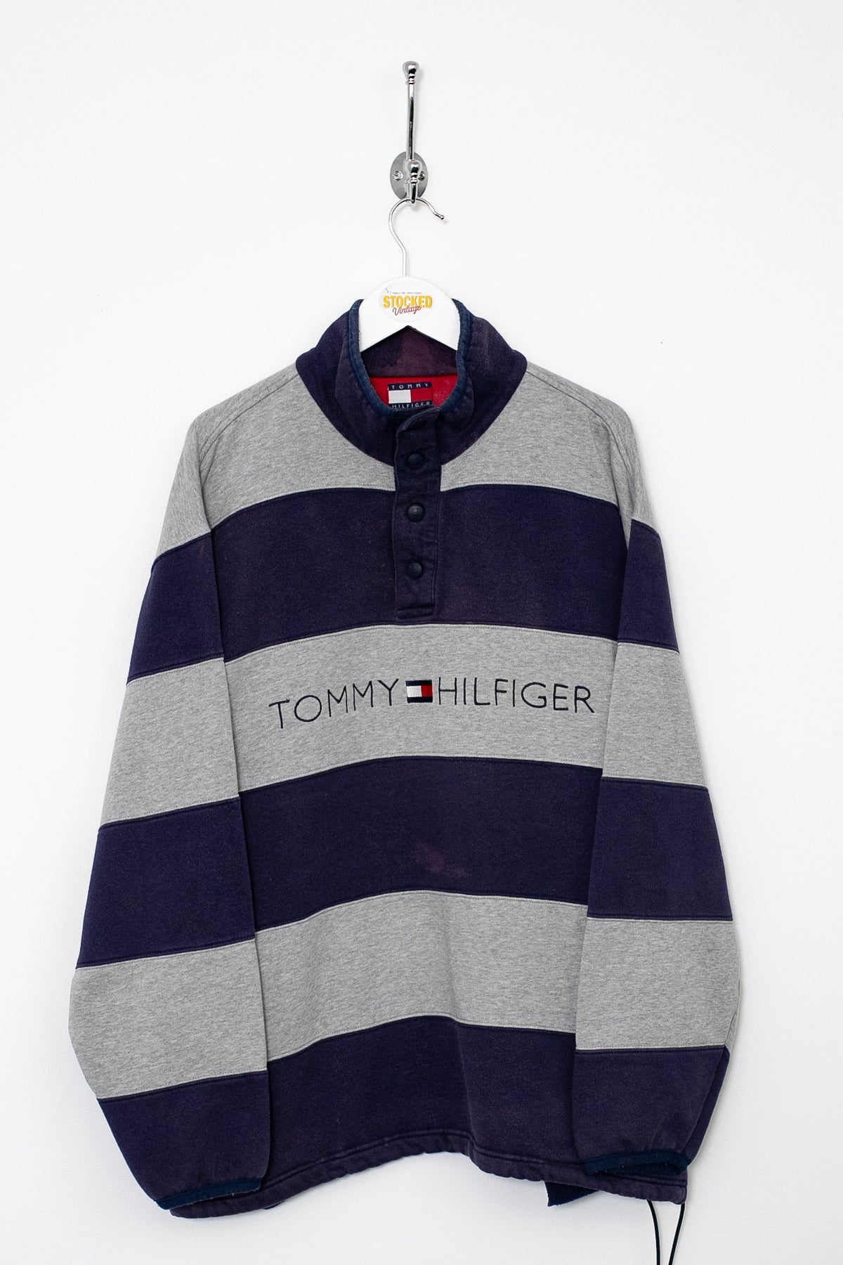 90s Tommy Hilfiger Popper Sweatshirt (M)