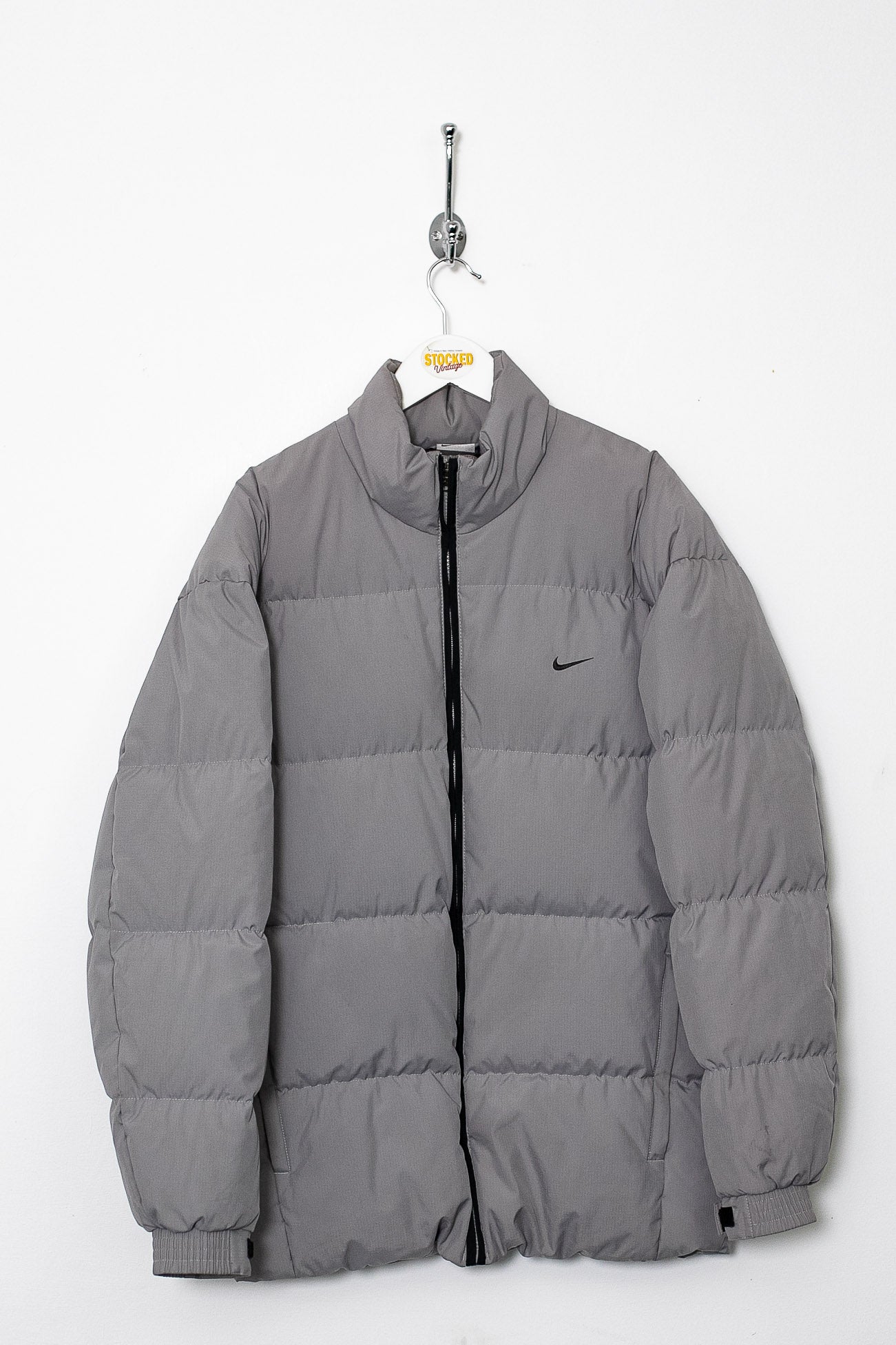 nike grey puffer coat