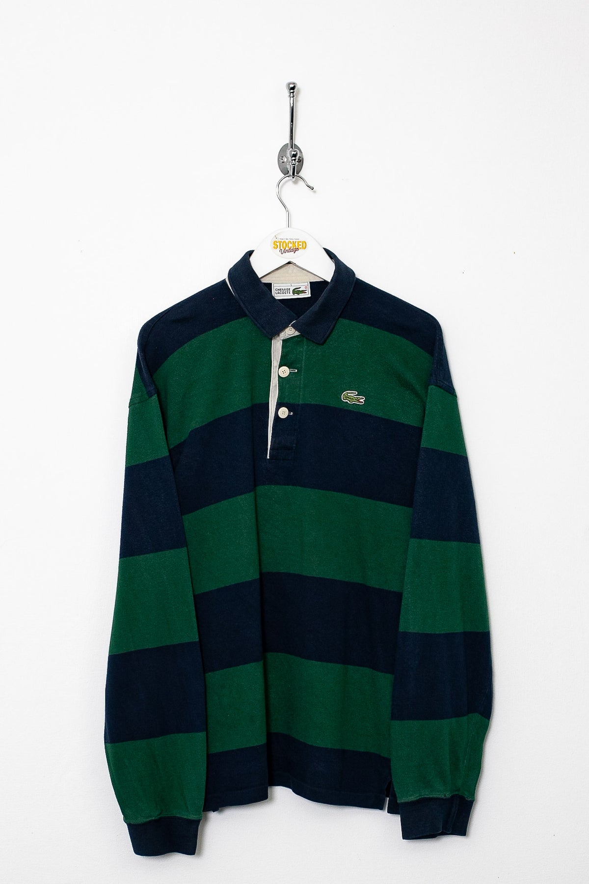 00s Lacoste Long Sleeve Polo Shirt (S)