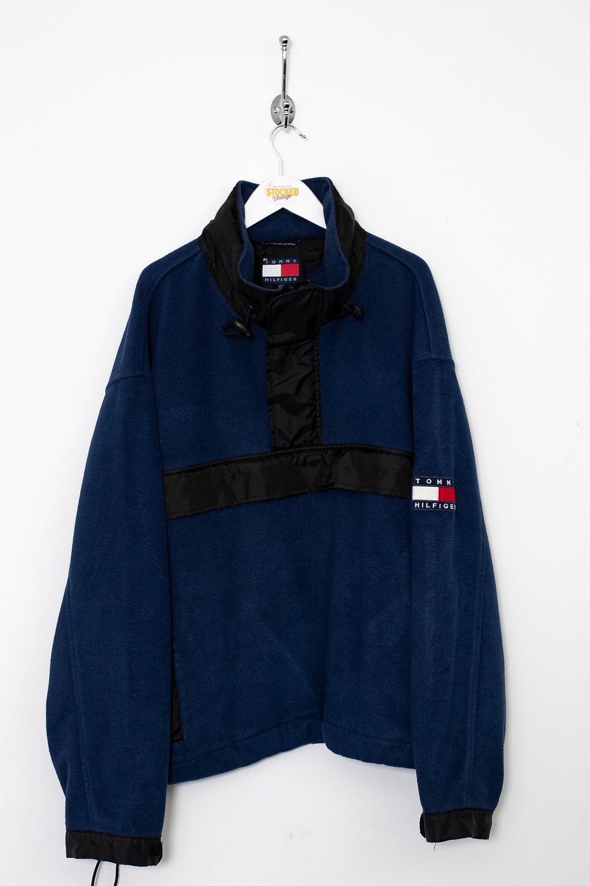 90s Tommy Hilfiger 1/4 Zip Fleece Jacket (XL)
