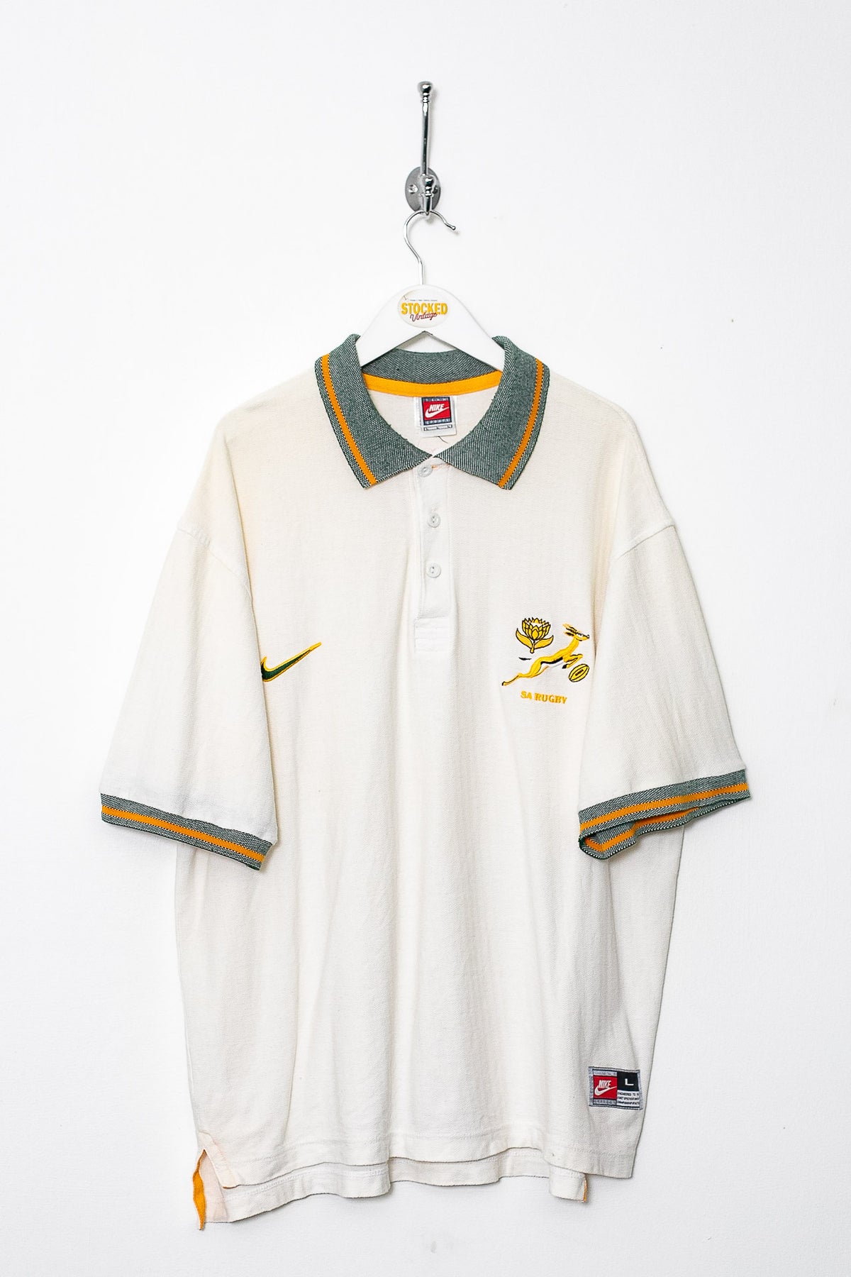 90s Nike South Africa Rugby Polo Shirt (L)