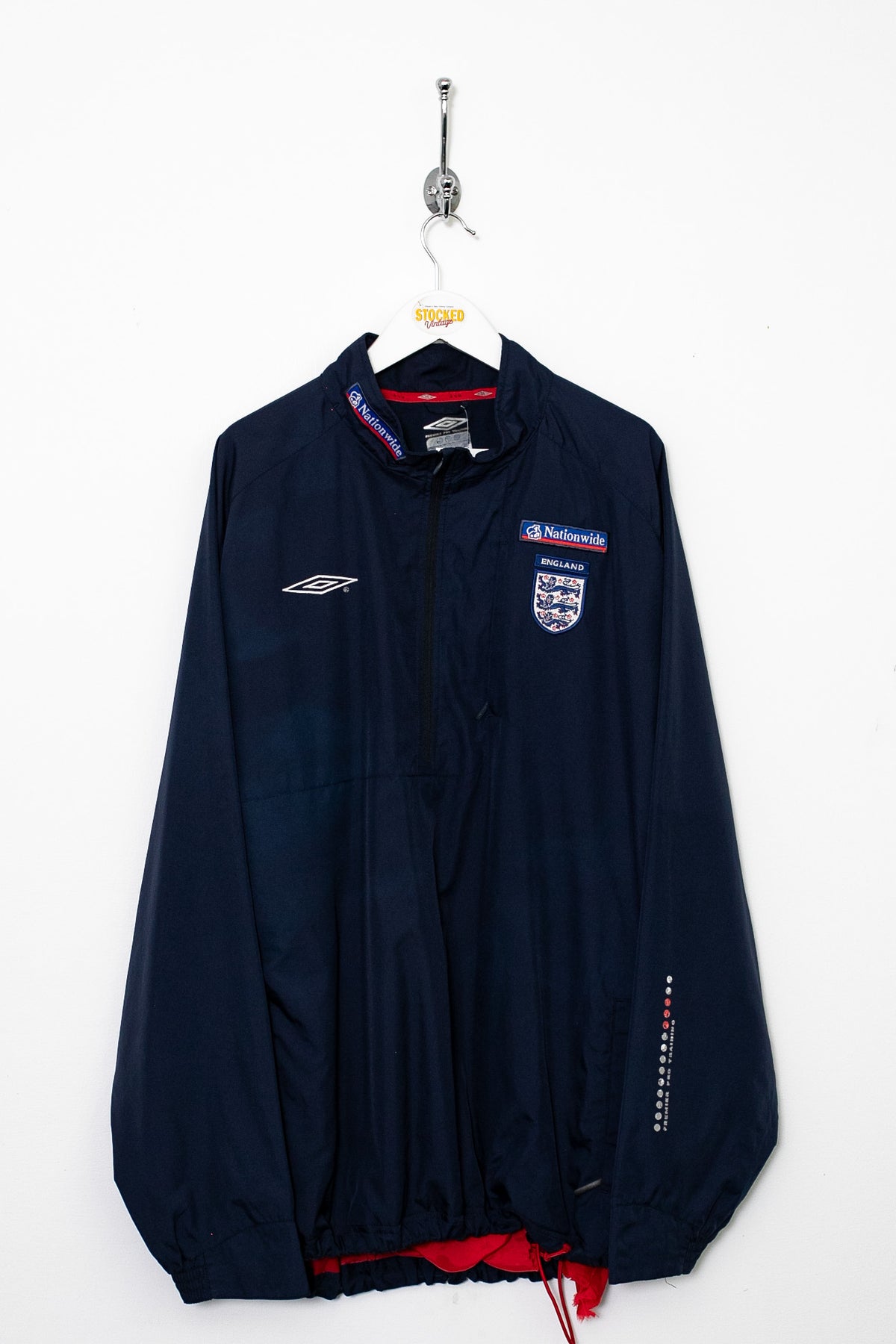 00s Umbro England 1/4 Zip Jacket (XXL)