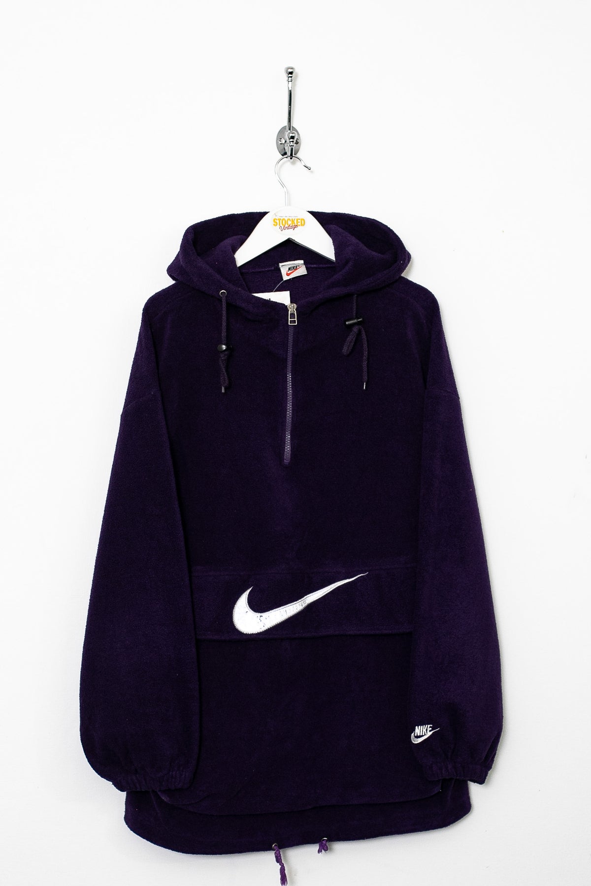 90s Nike 1/4 Zip Fleece Hoodie (L)