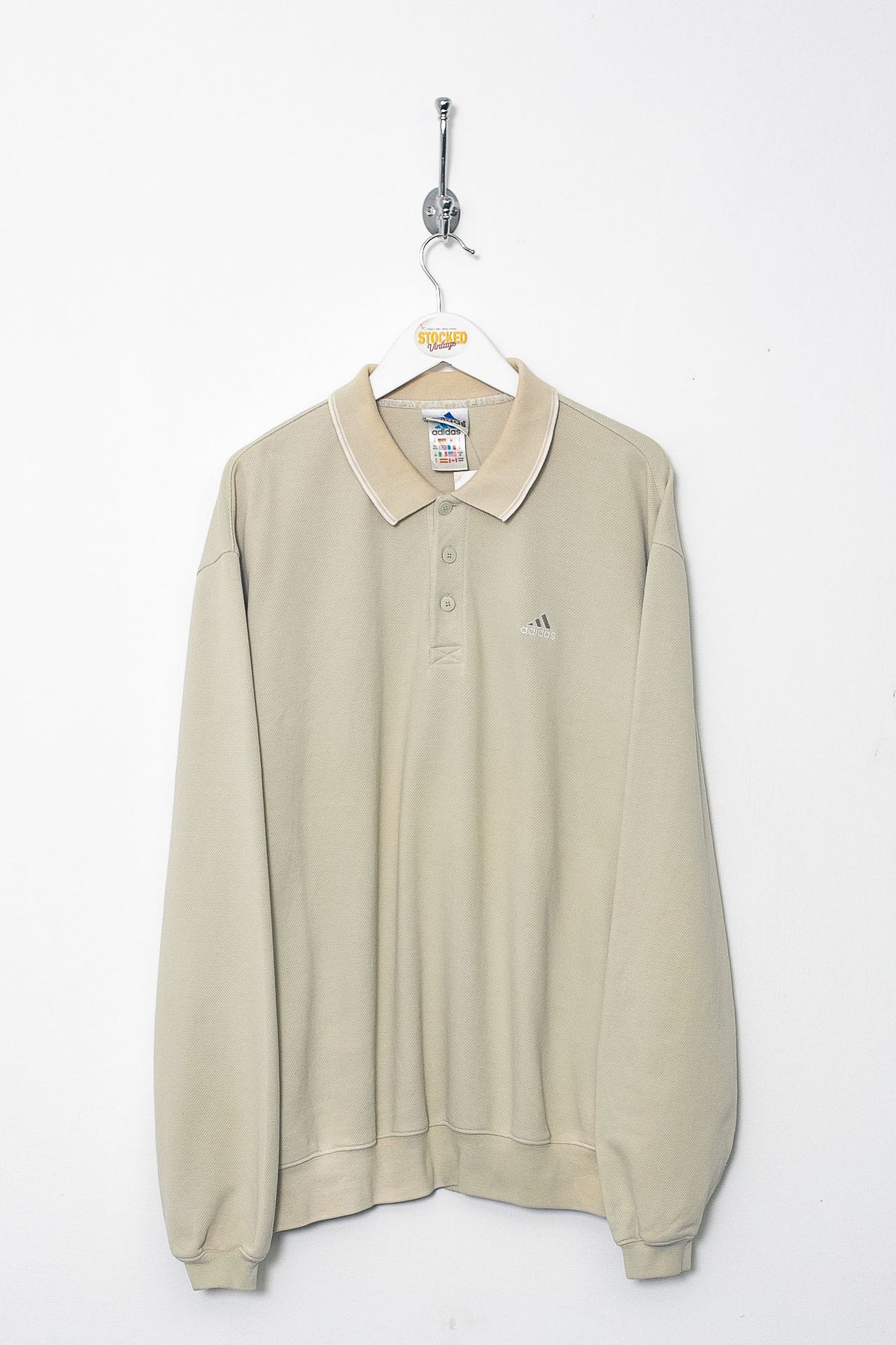 00s Adidas Collared Sweatshirt (M)