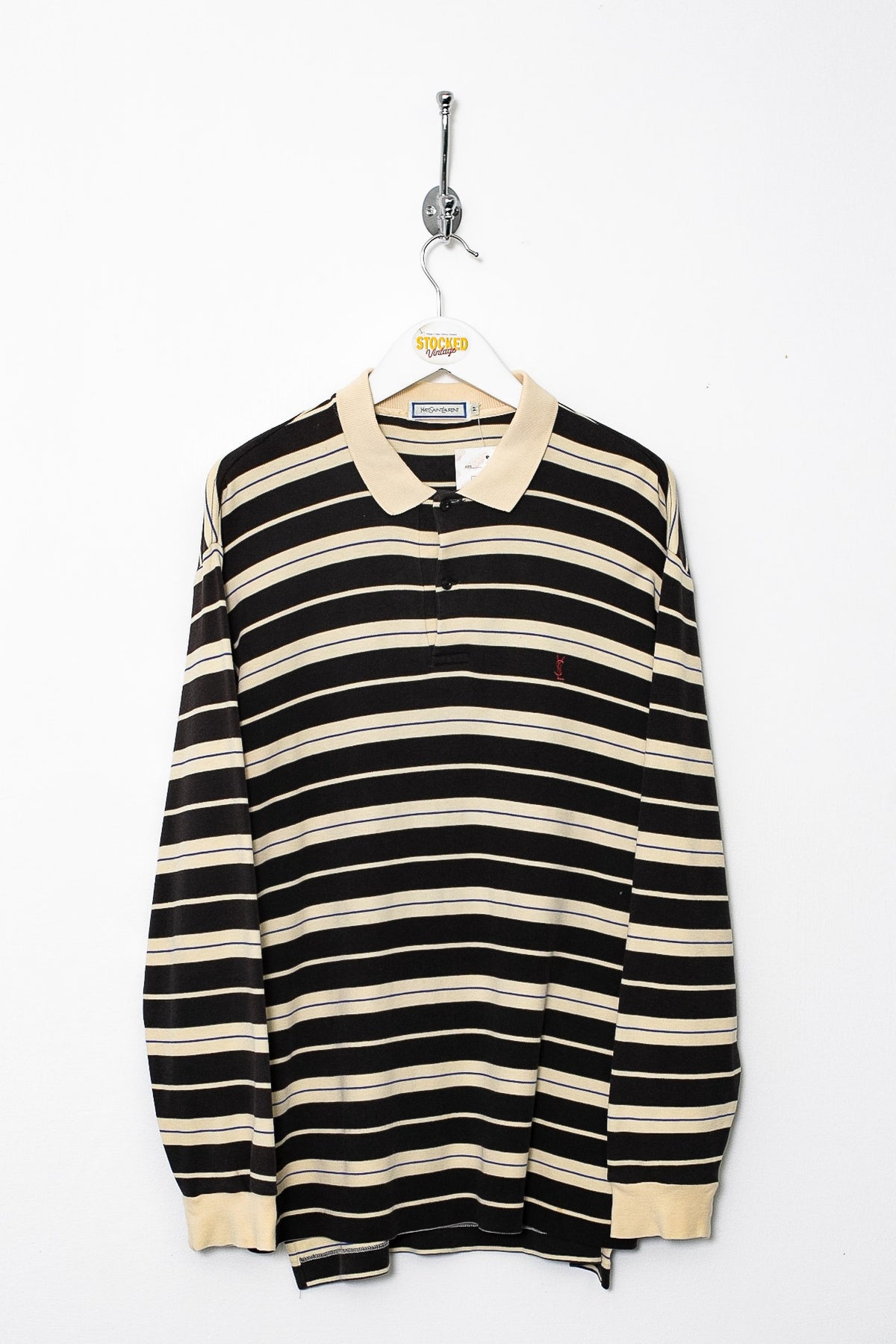 00s YSL Long Sleeve Polo Shirt (M)