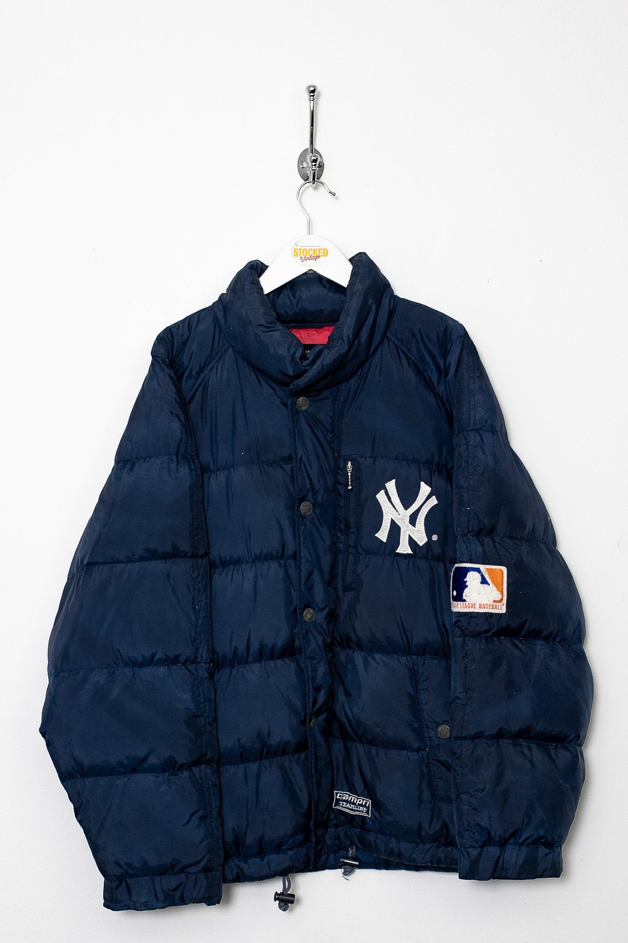 kith mlb ny midi puffer jacket navy S 【KITH】NewYork Yankees Midi