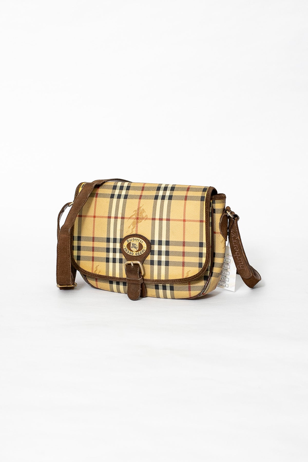 90s Burberry Nova Check Shoulder Bag