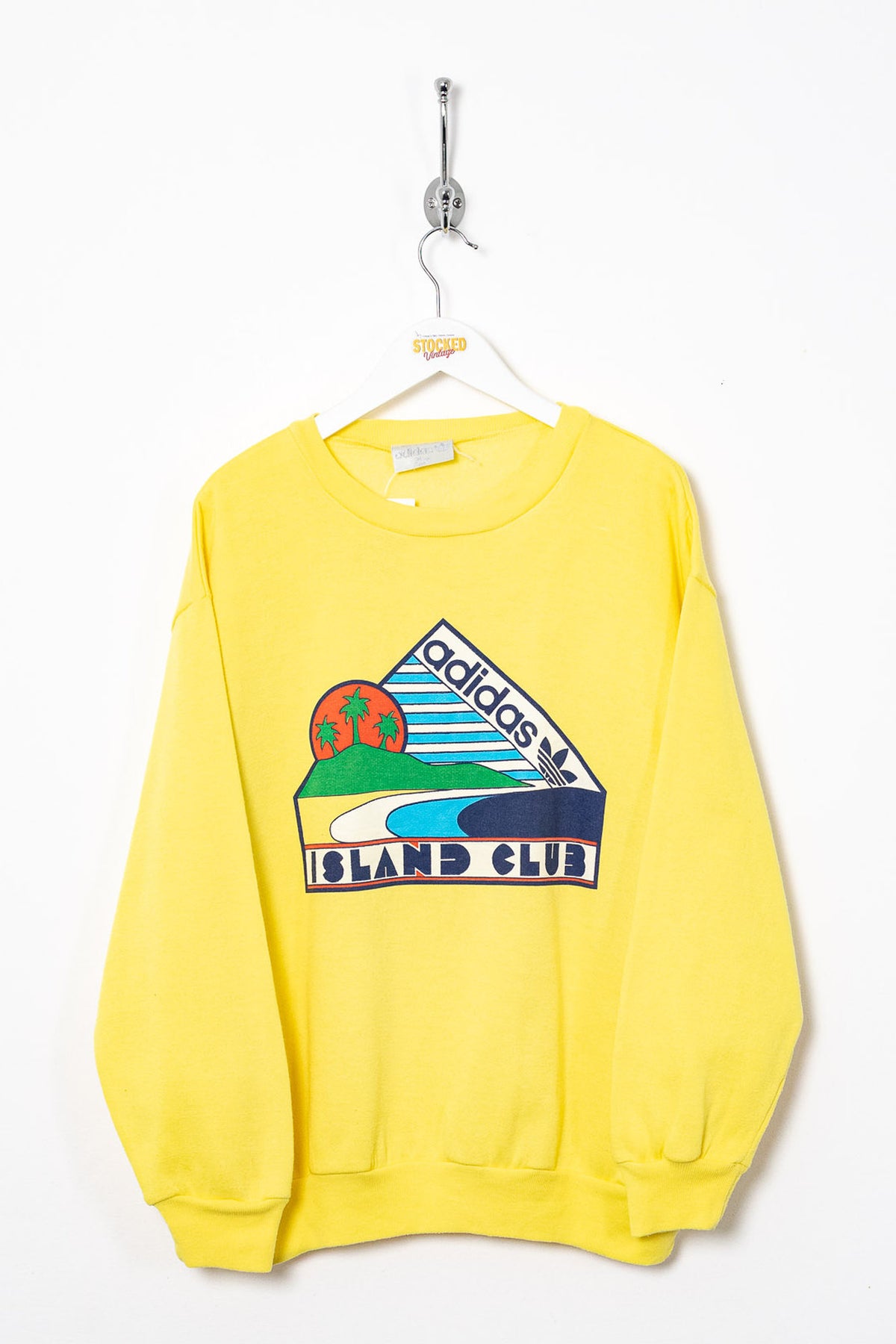 80s Adidas Island Club Graphic Sweatshirt (S)