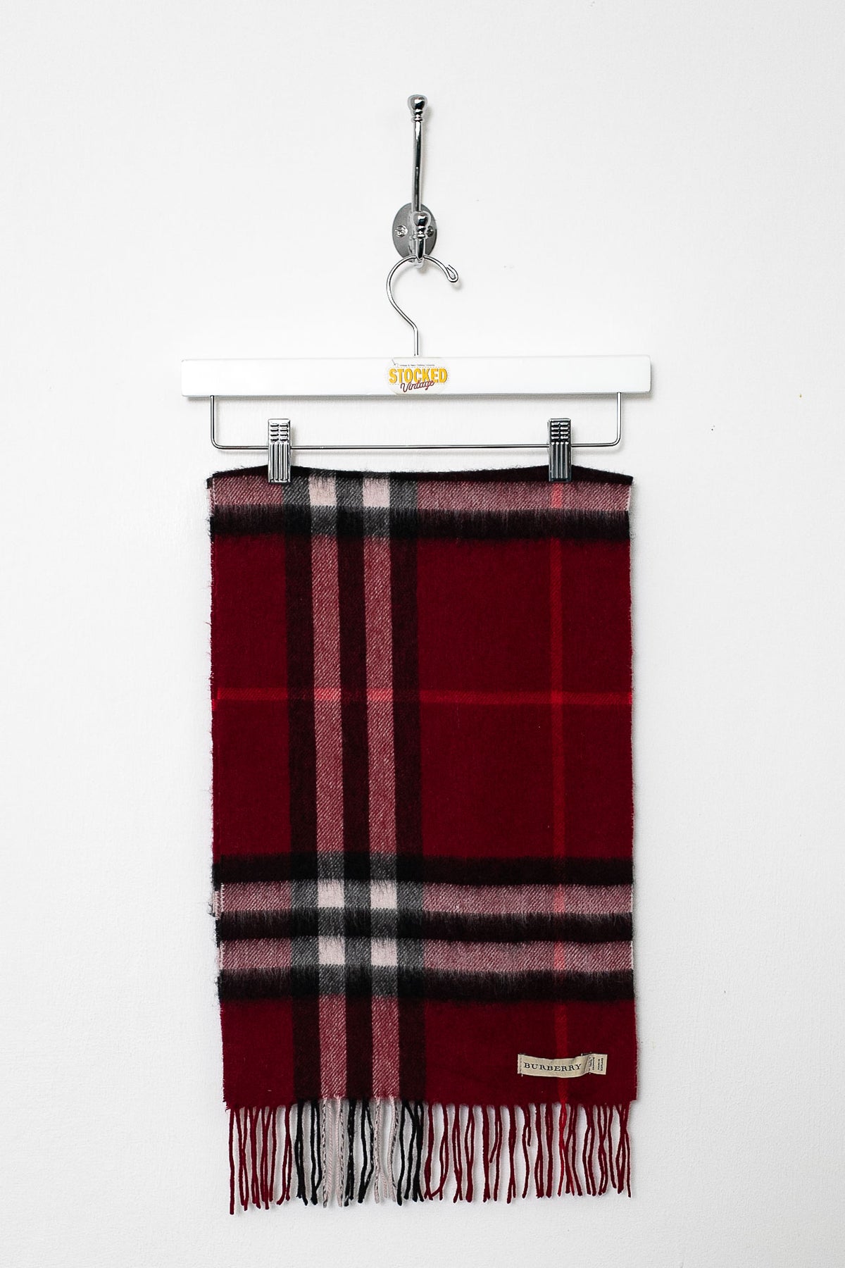 00s Burberry Nova Check Cashmere Scarf