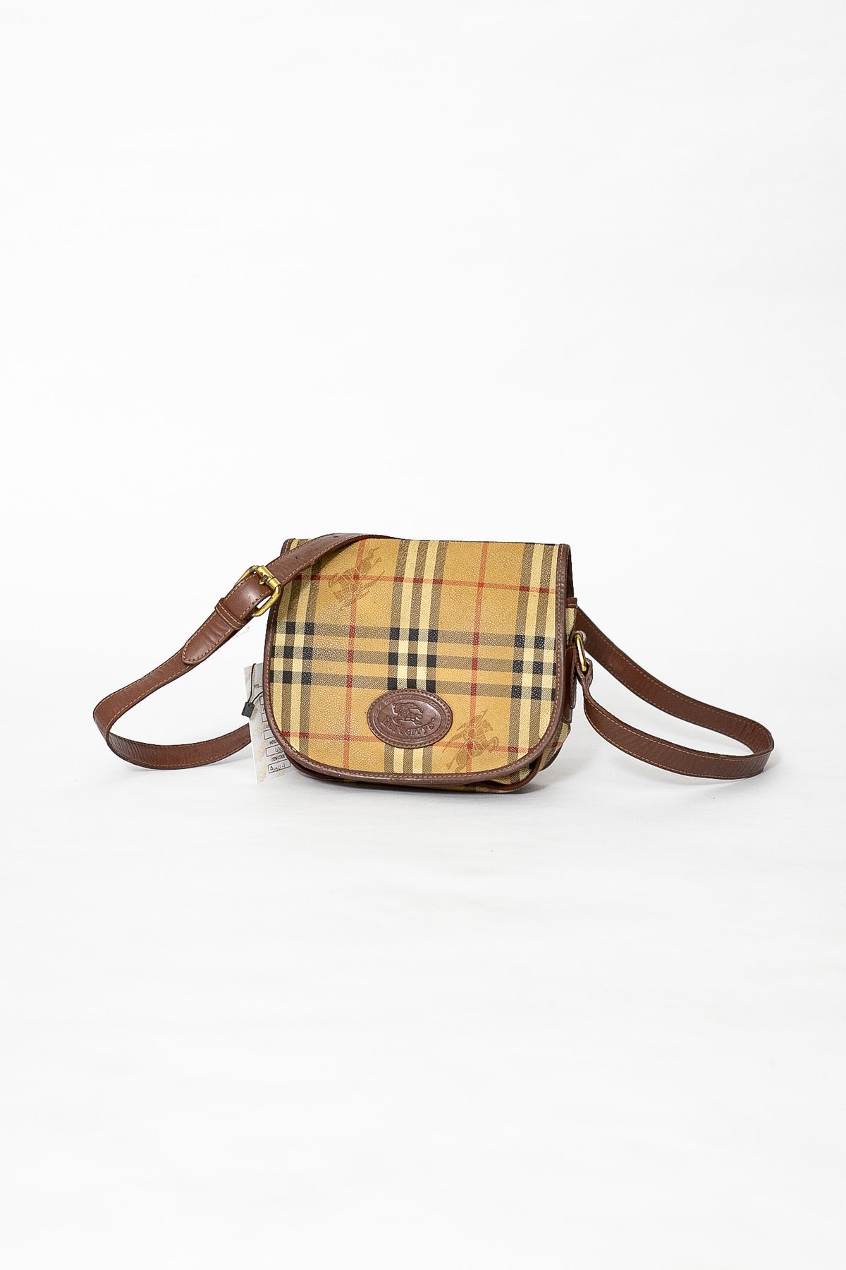 90s Burberry Nova Check Shoulder Bag