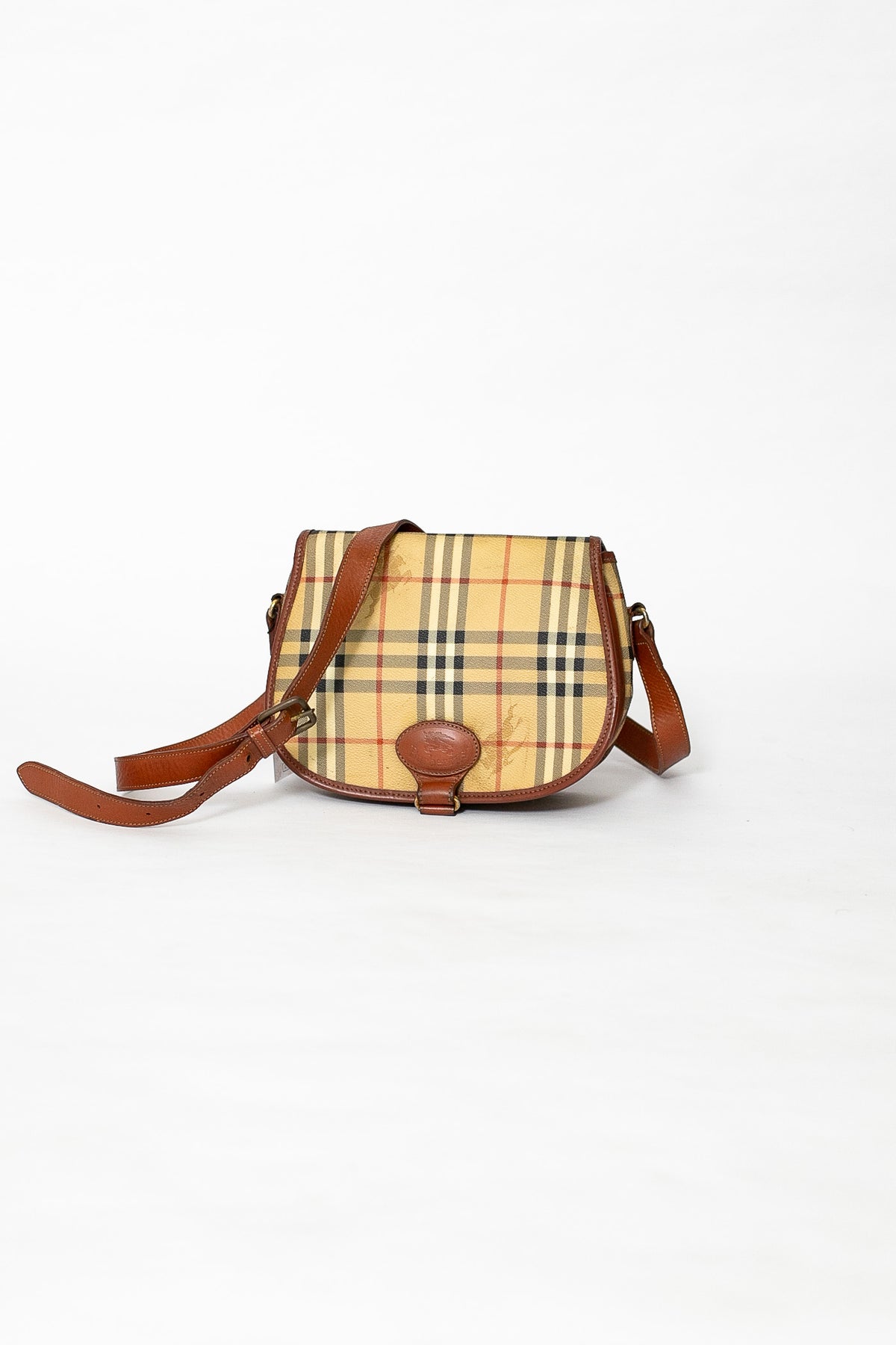 90s Burberry Nova Check Shoulder Bag