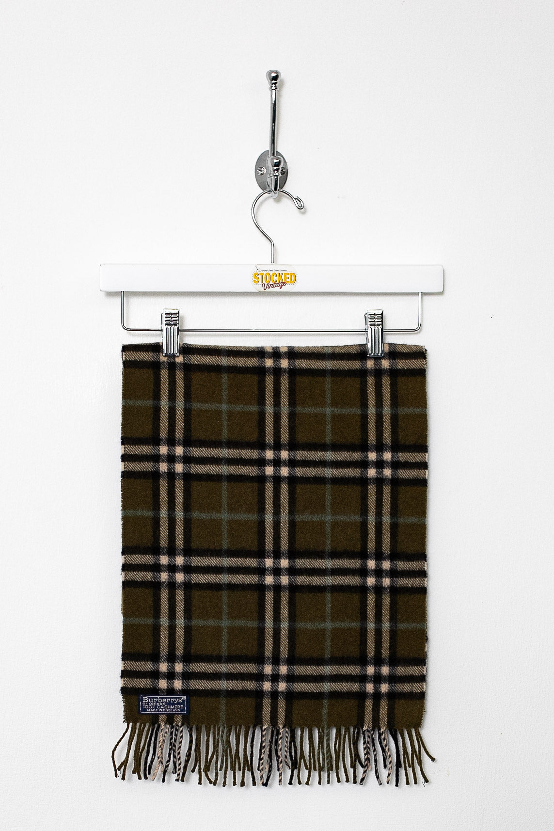 00s Burberry Nova Check Cashmere Scarf