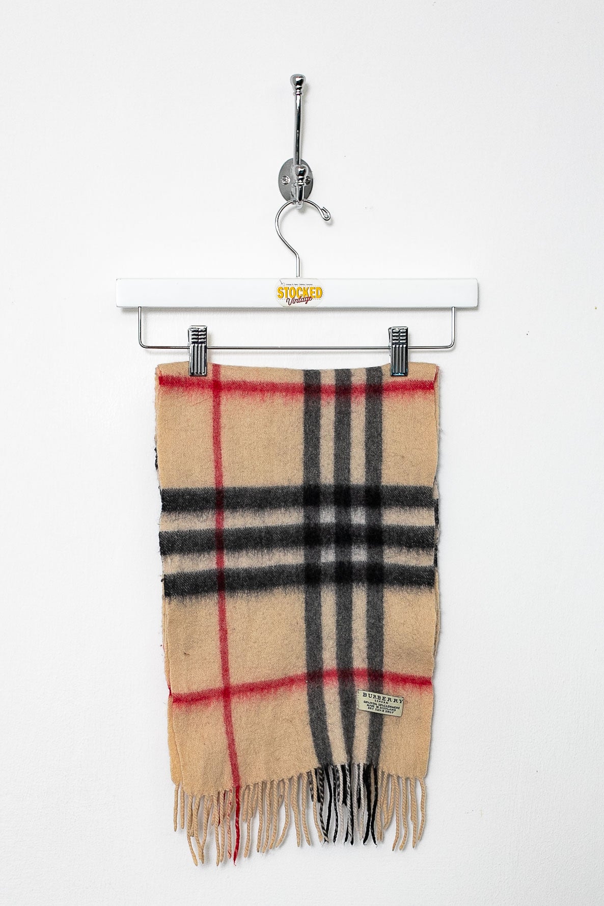 00s Burberry Nova Check Cashmere Scarf