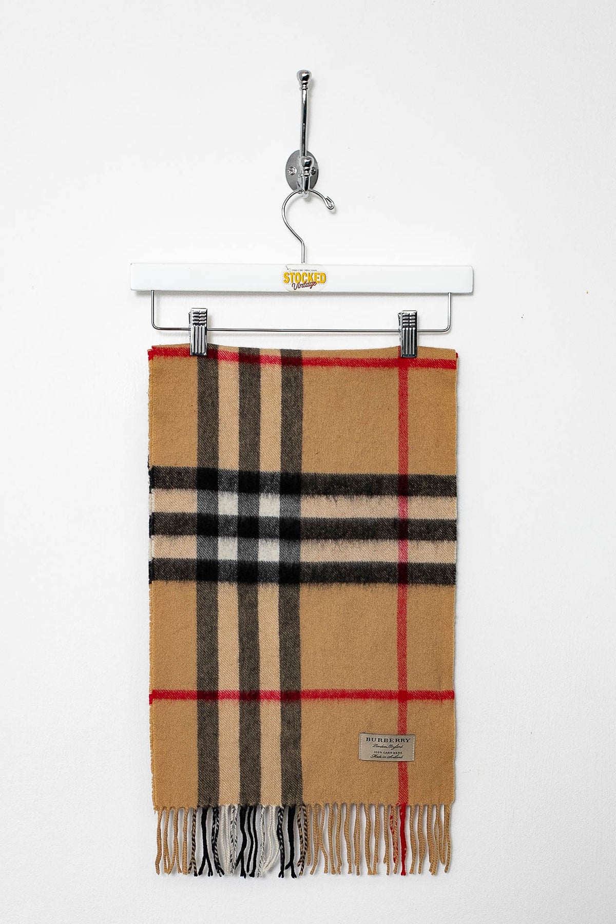 00s Burberry Nova Check Cashmere Scarf