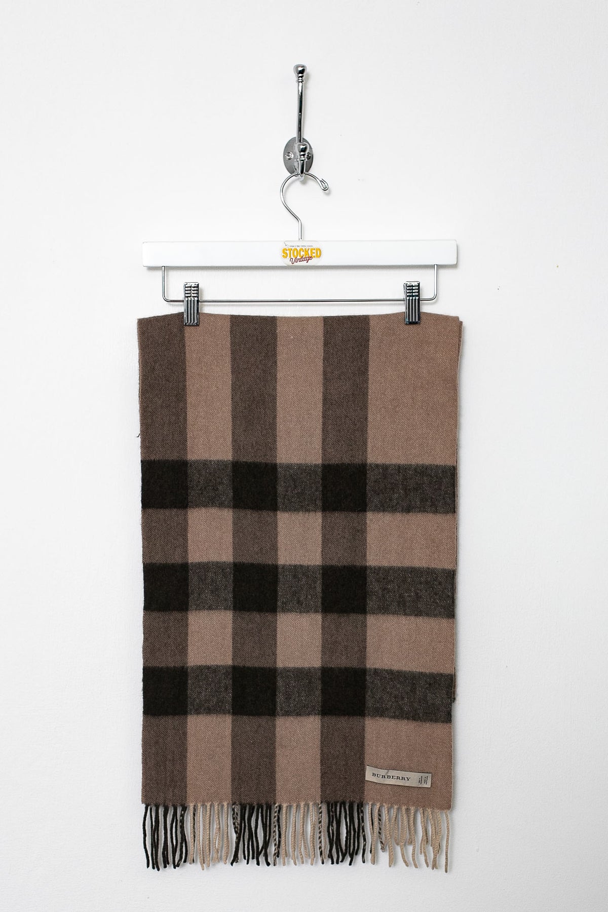 00s Burberry Nova Check Cashmere Scarf