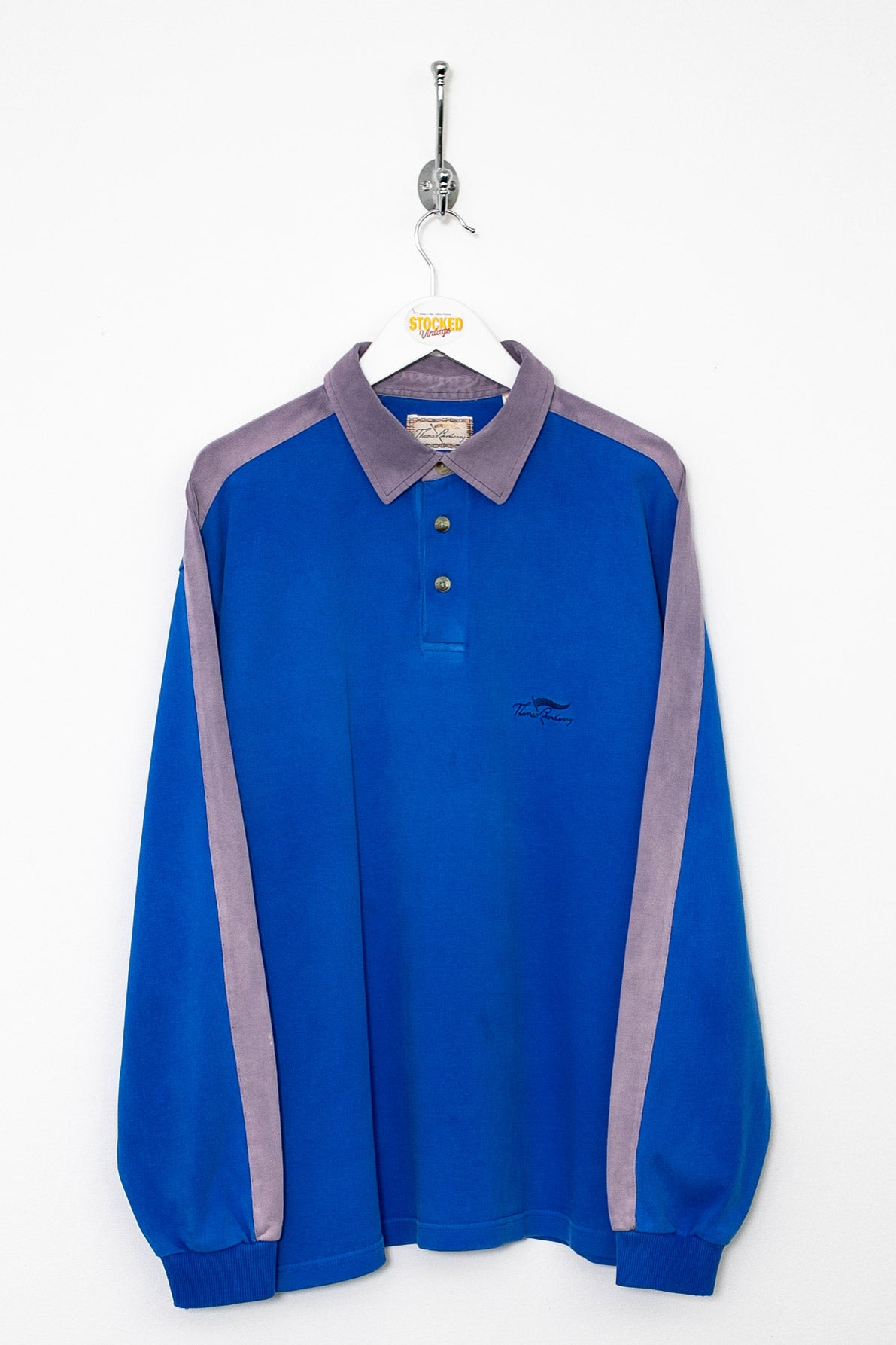 00s Burberry Long Sleeve Polo Shirt (L)