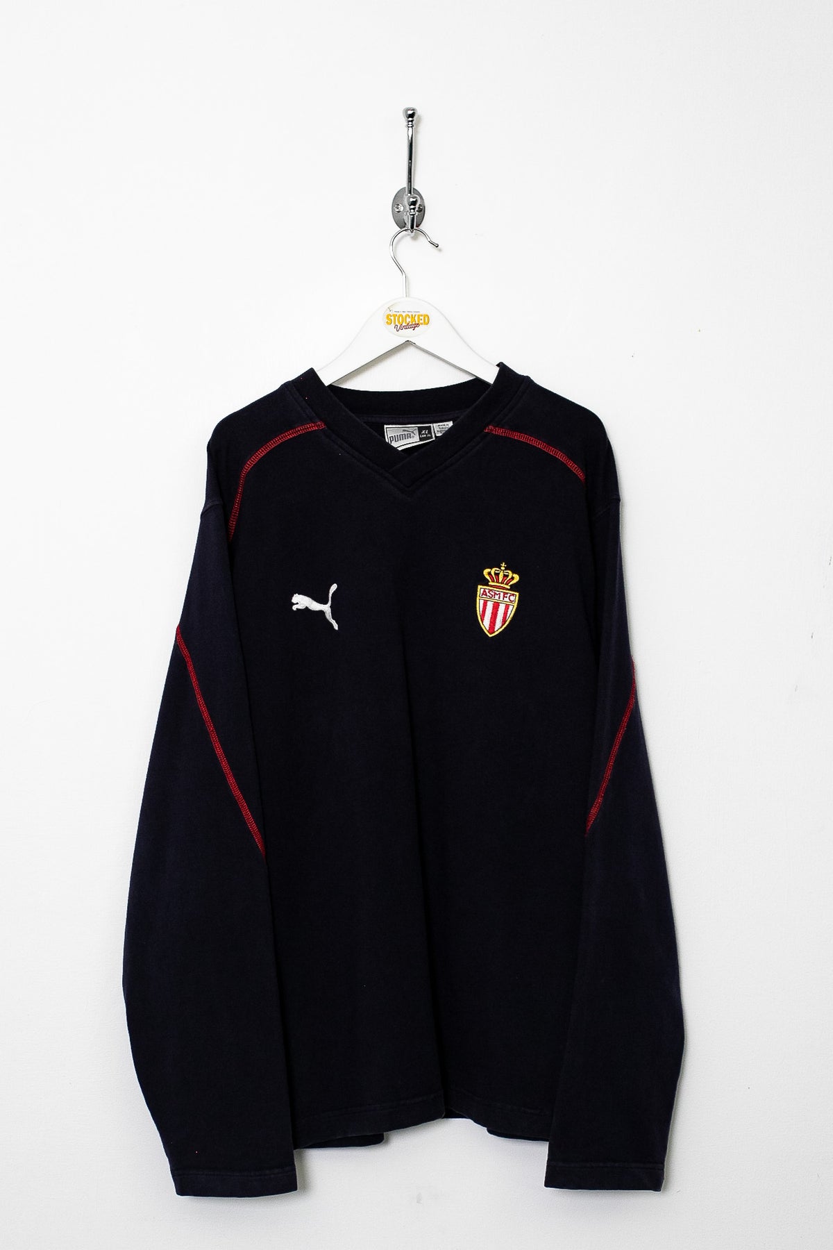 00s Puma AS Monaco Training Sweatshirt (M)