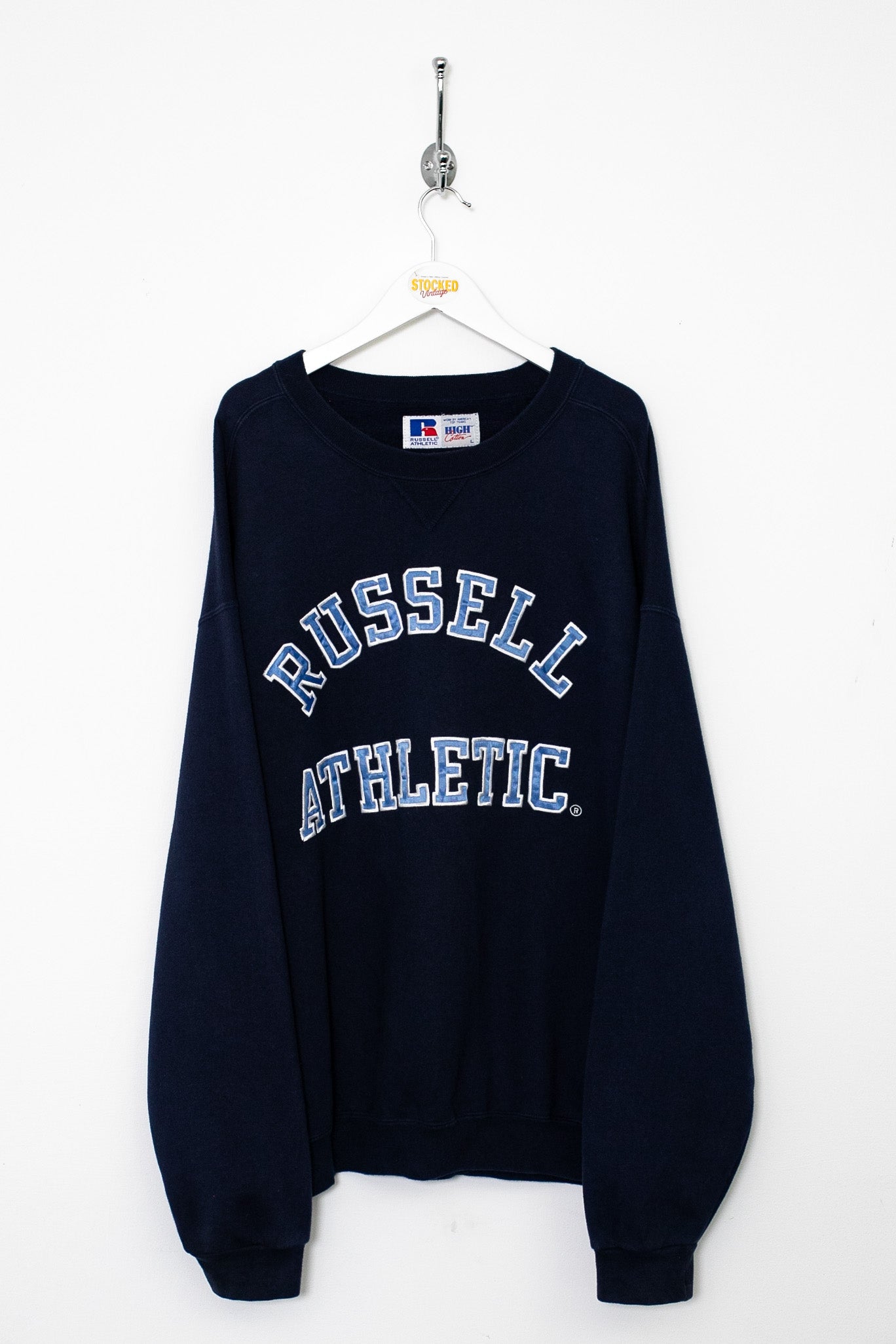 Russell athletic outlet white sweatshirt