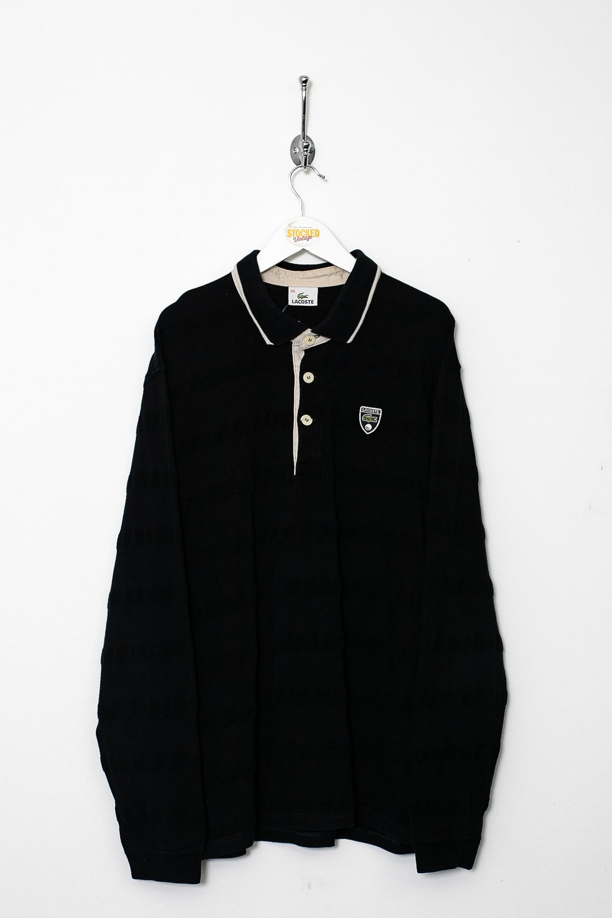 00s Lacoste Long Sleeve Polo Shirt (XL)