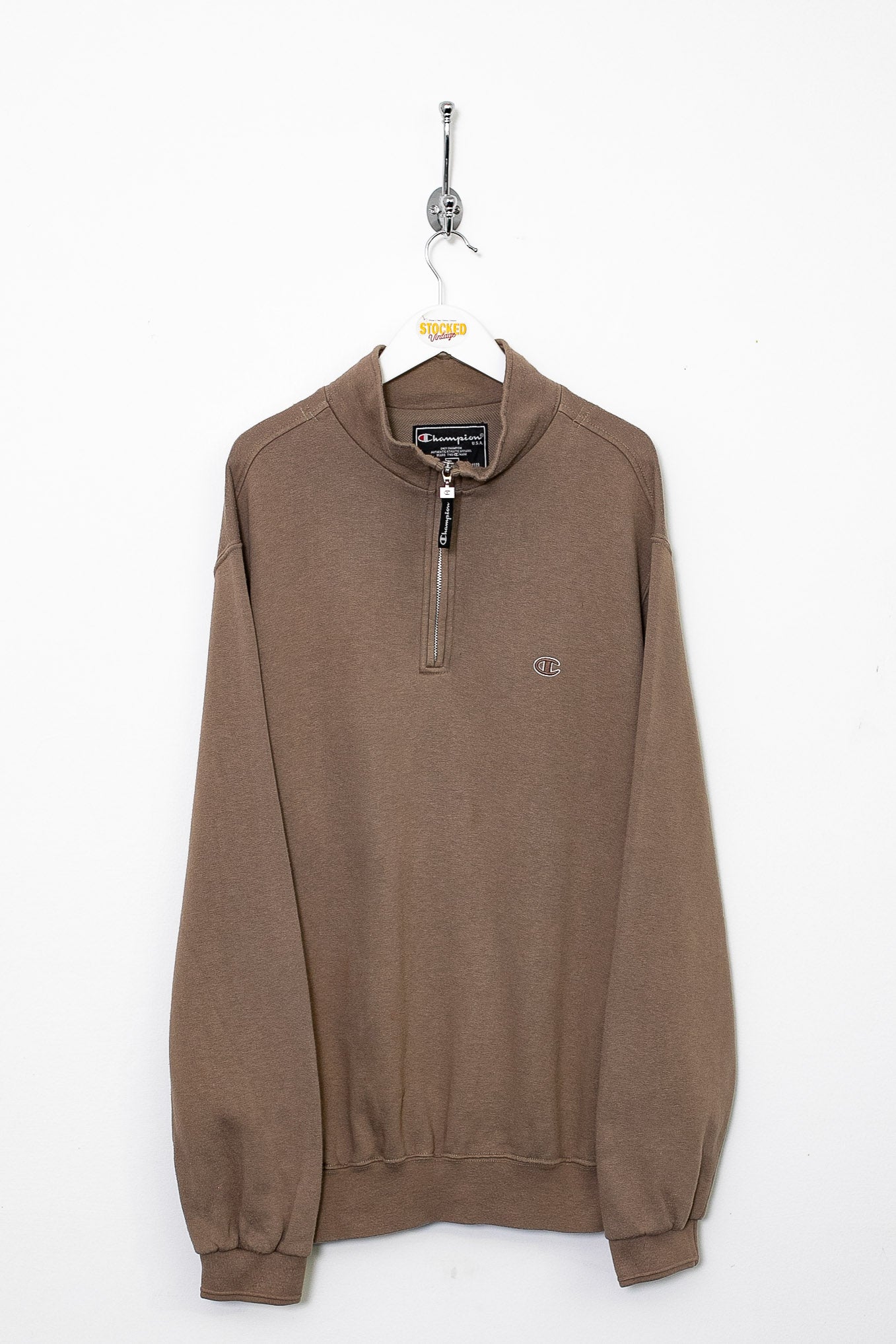 00s Champion 1 4 Zip Sweatshirt L