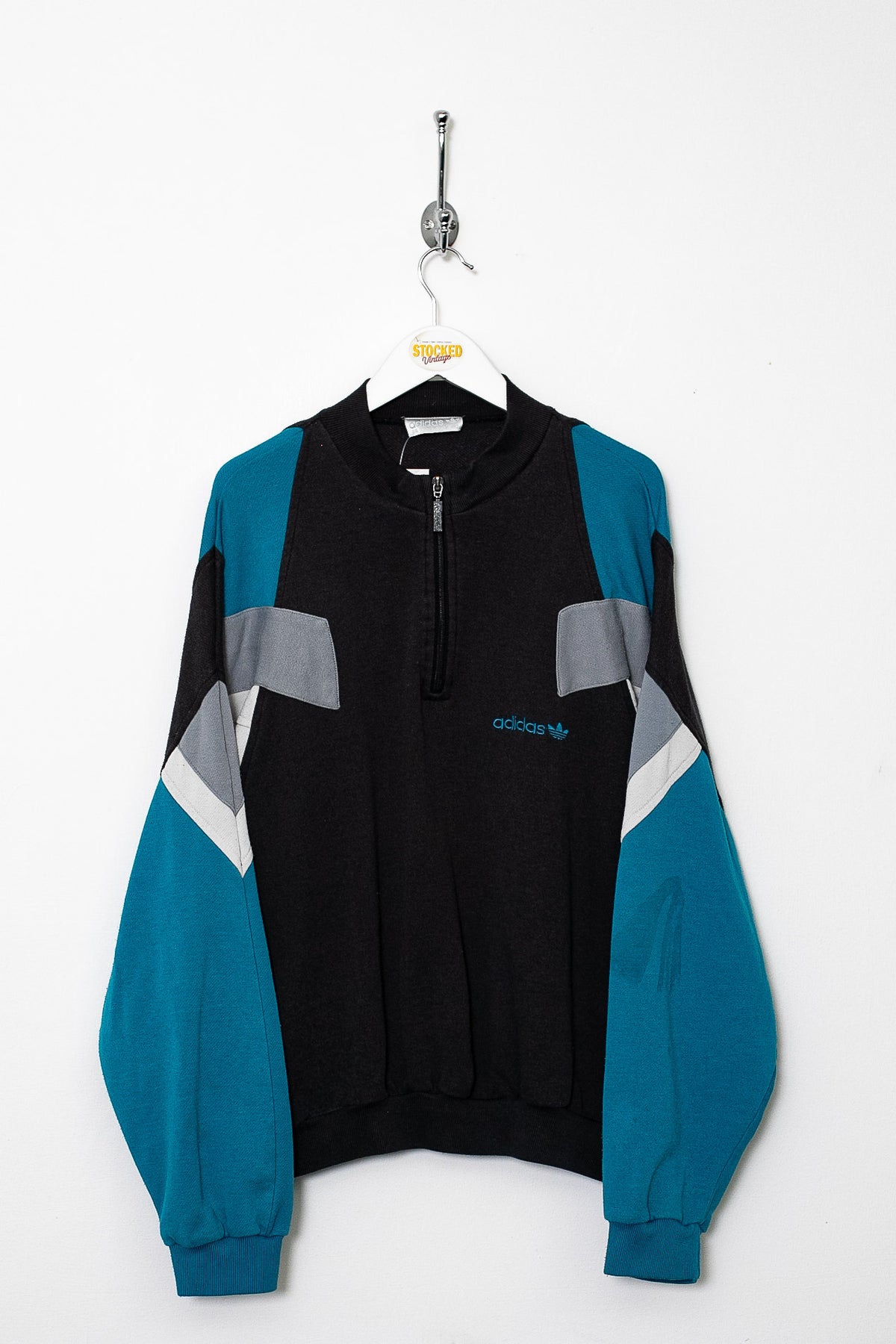 90s Adidas 1/4 Zip Sweatshirt (L)