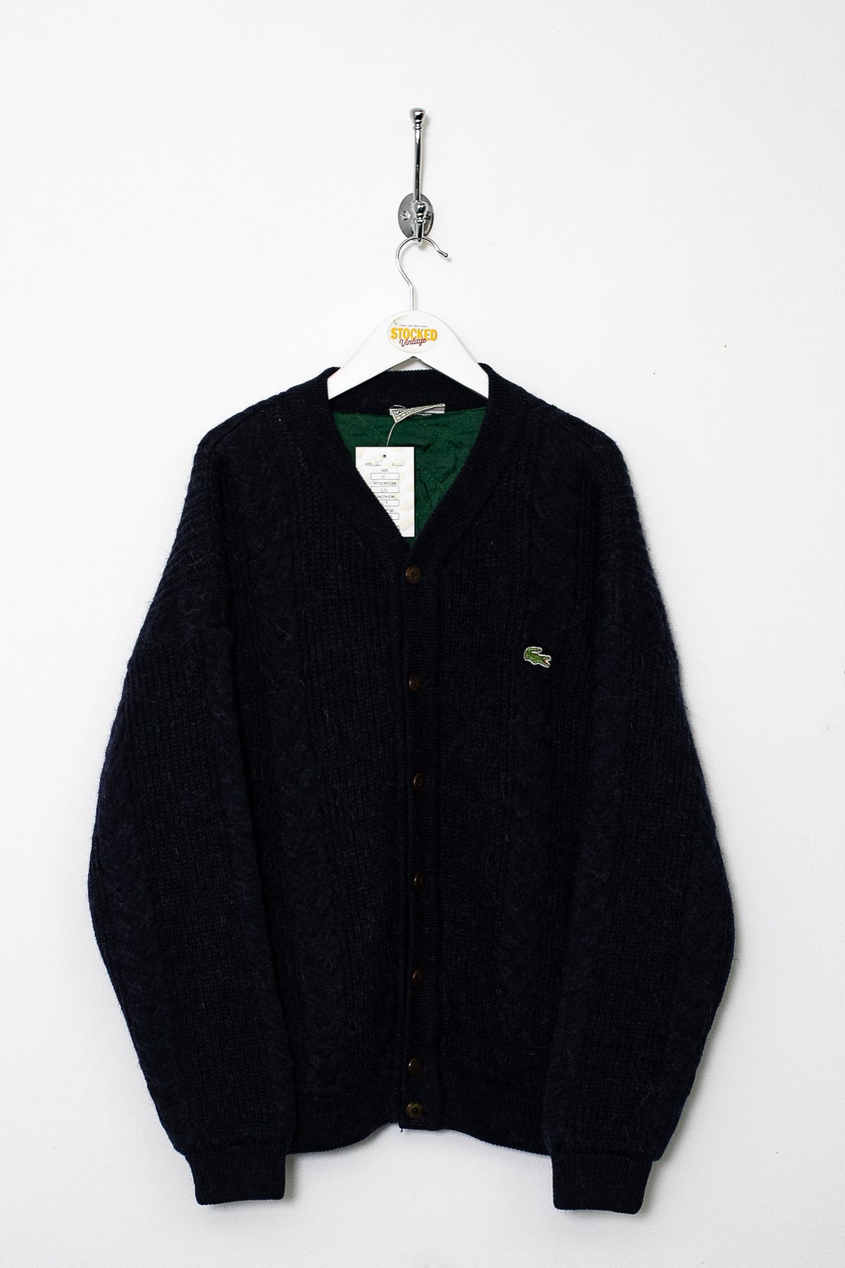 90s Lacoste Knit Cardigan (L)