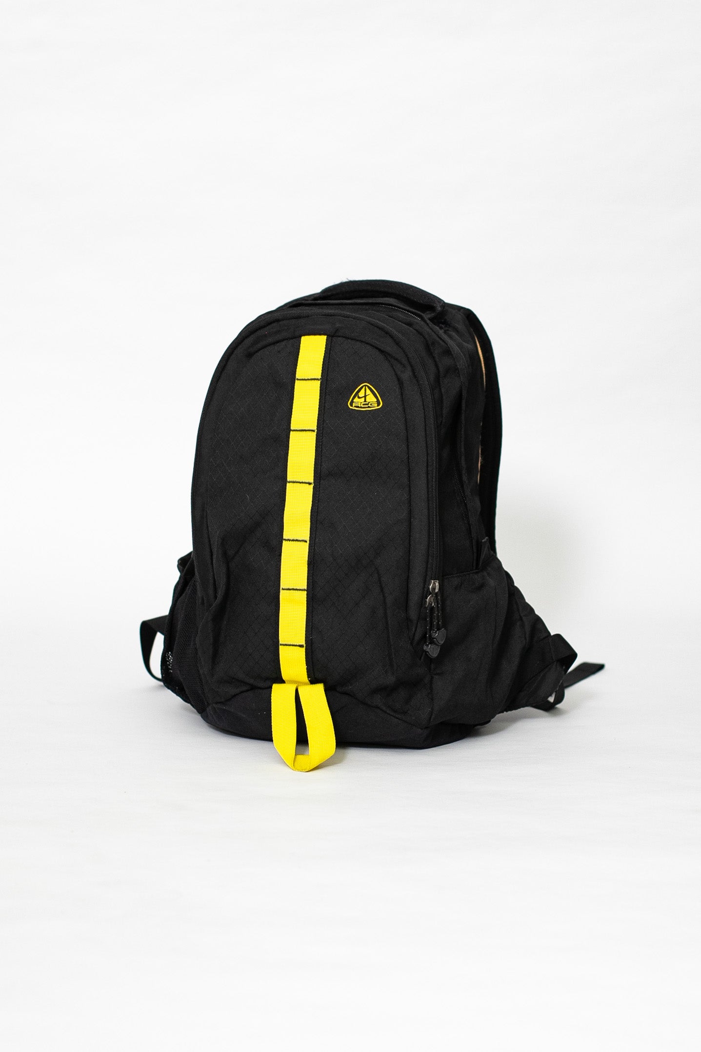 nike backpack black and yellow strap 2000 00s Nike ACG Backpack – Stocked Vintage
