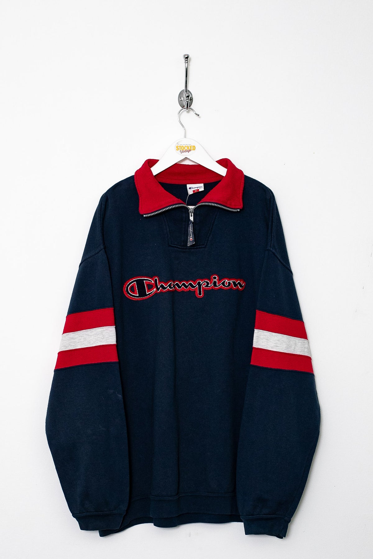 00s Champion 1/4 Zip Sweatshirt (XXL)