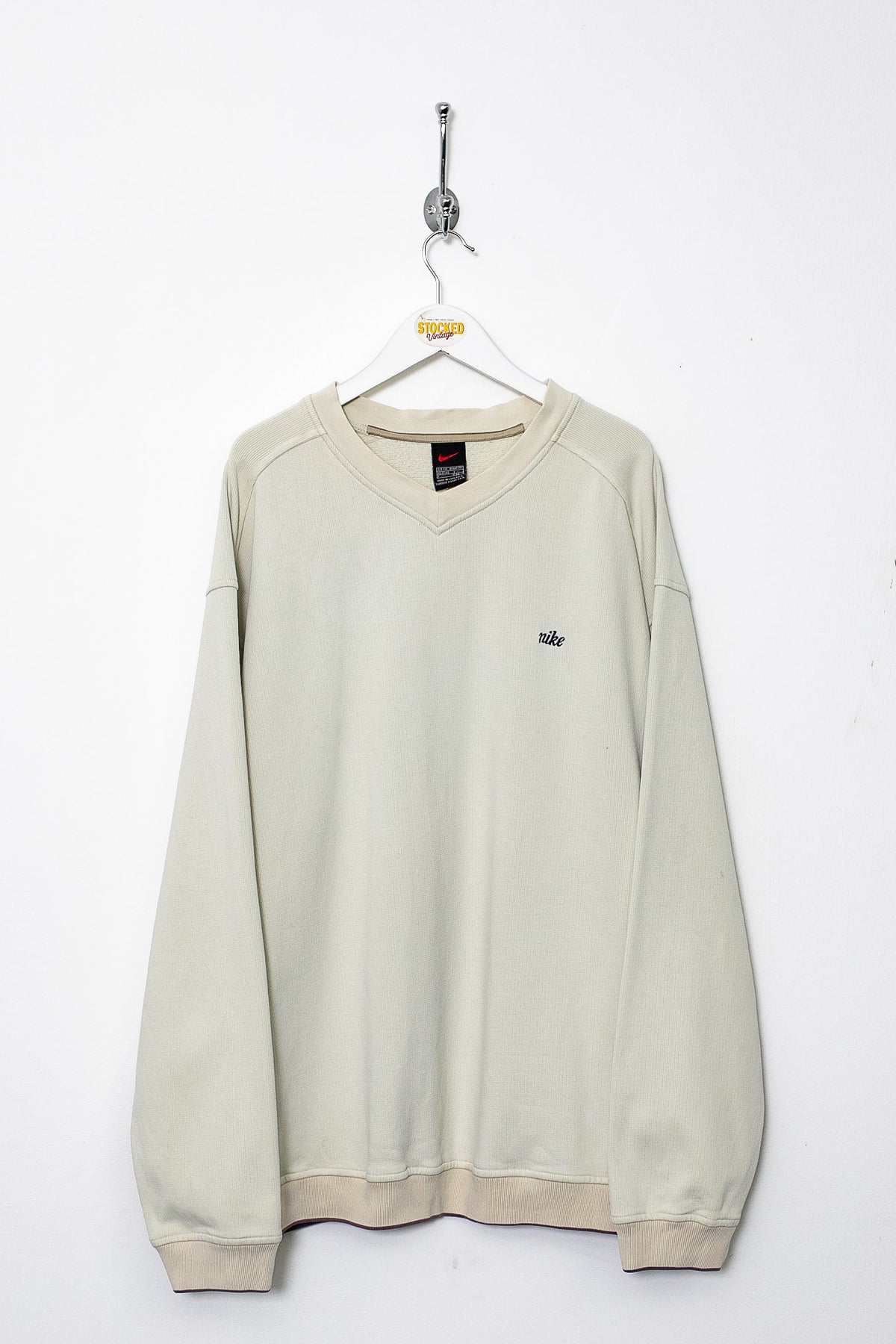 Cream Vintage Nike Trui Cream Nike Sweater On Sale