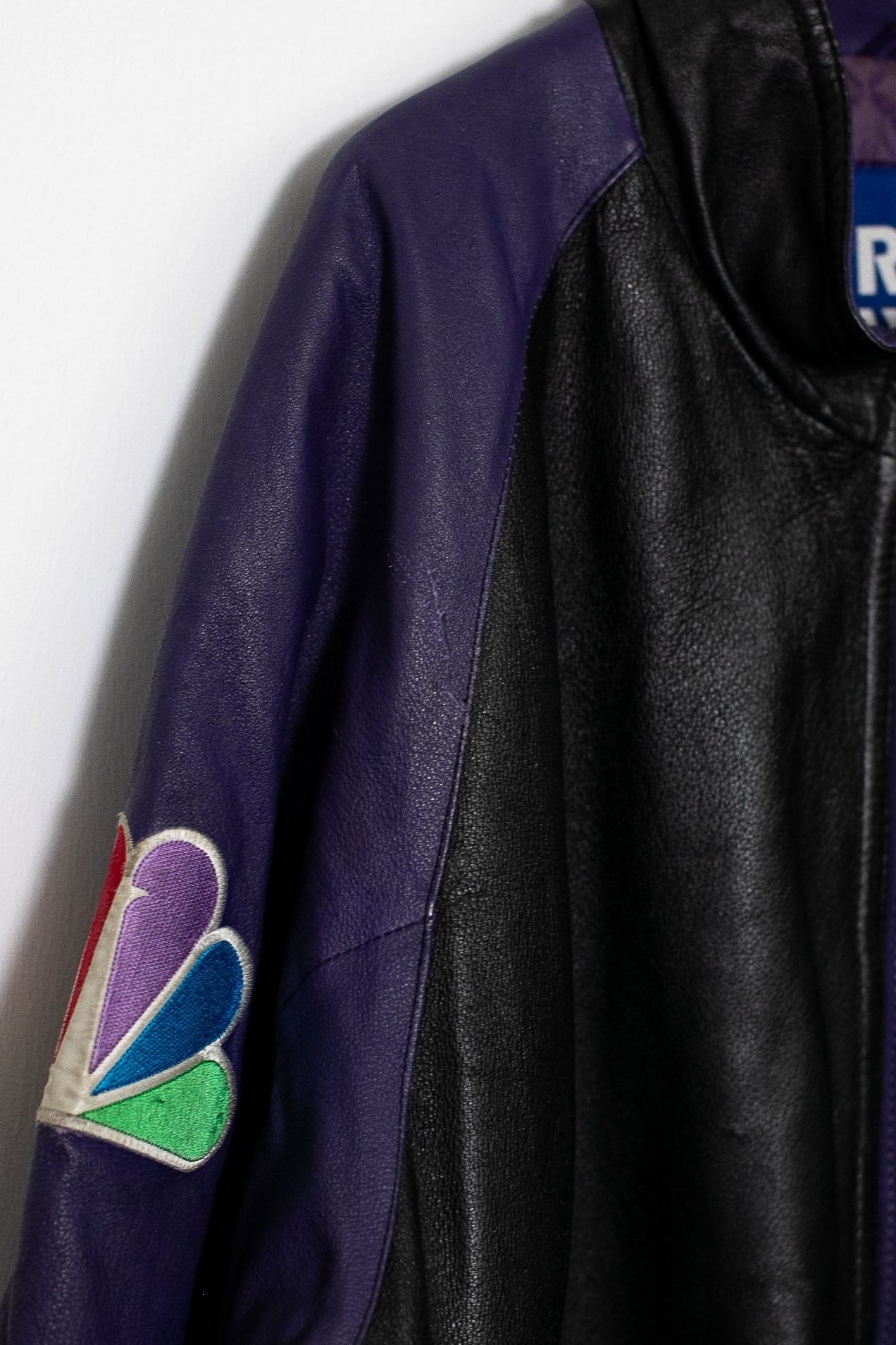 Rare 90s NBC Sports Leather Jacket (XL) – Stocked Vintage