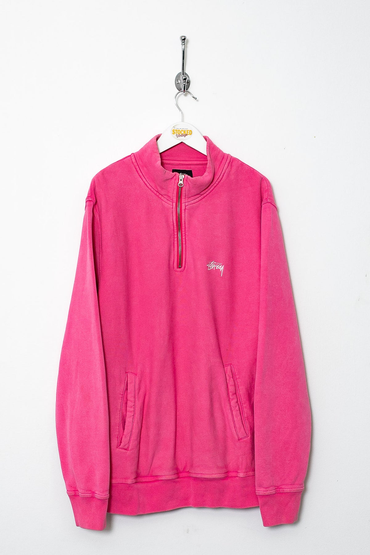 00s Stussy 1/4 Zip Sweatshirt (M)
