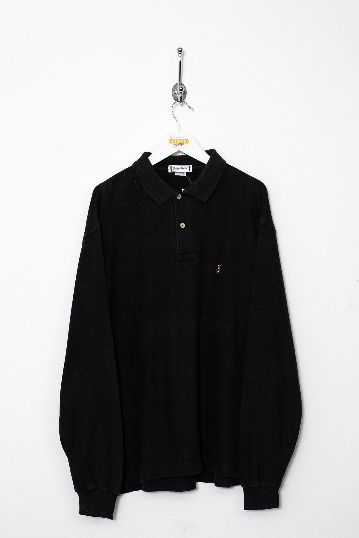 00s YSL Long Sleeve Polo Shirt (L)