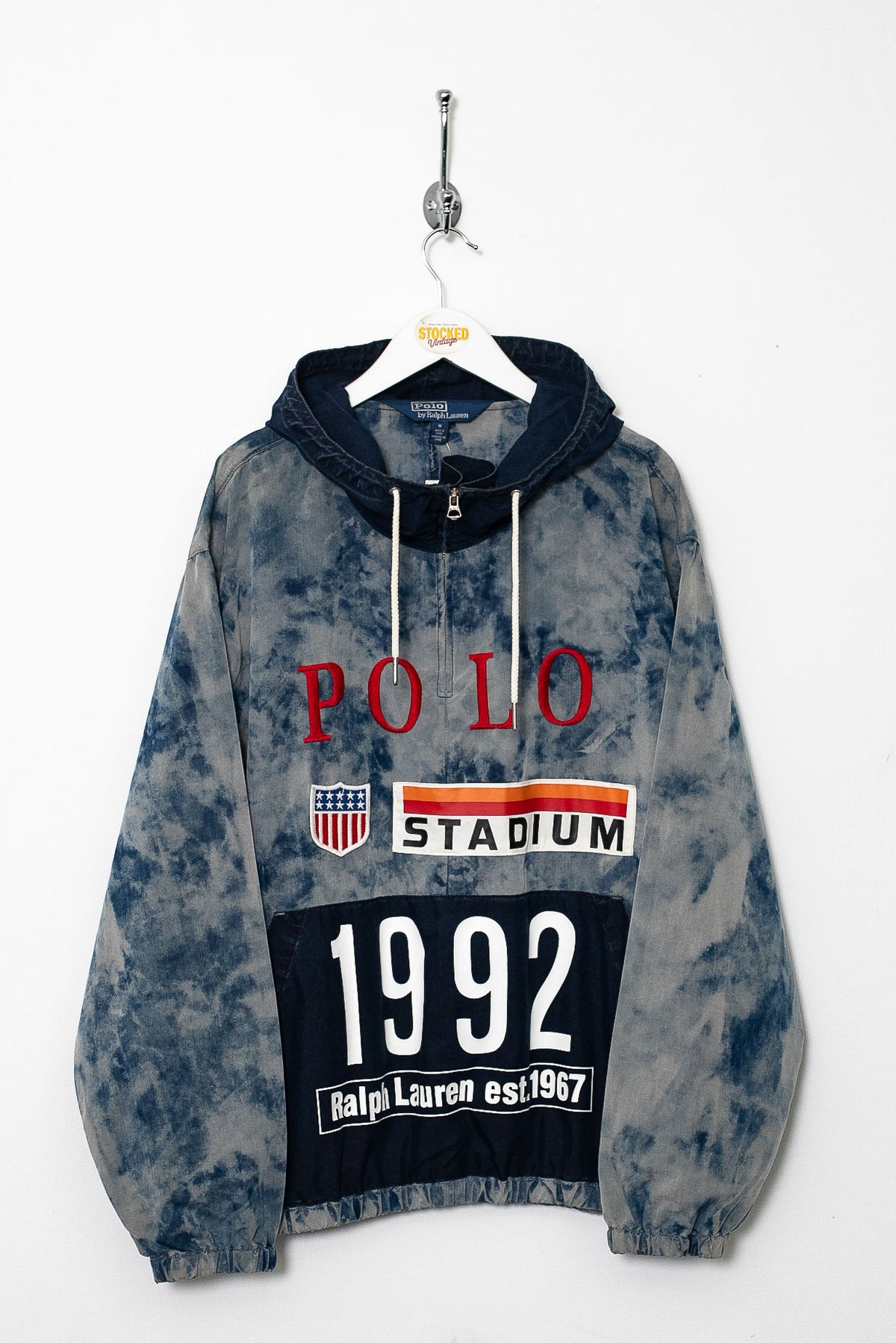 Rare Ralph Lauren 1992 Polo Stadium 1/4 Zip Jacket (M)