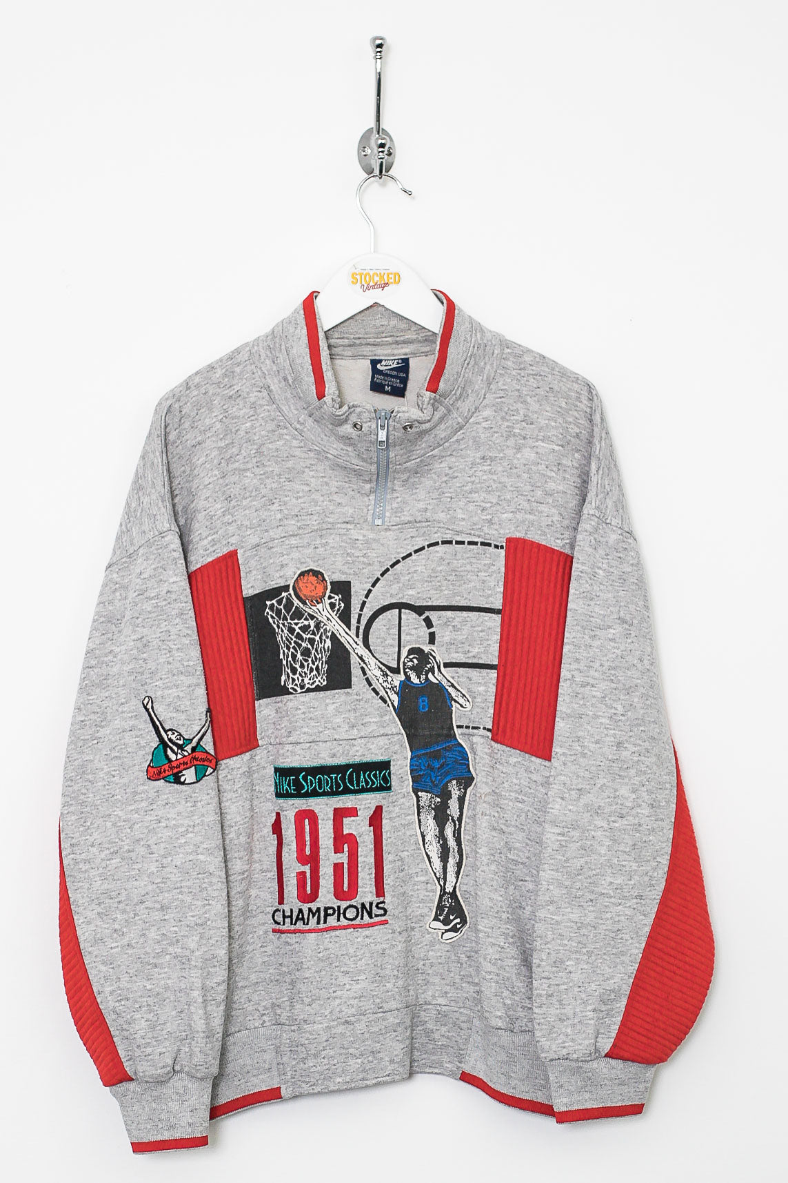 80s Nike 1/4 Zip Sweatshirt (S)