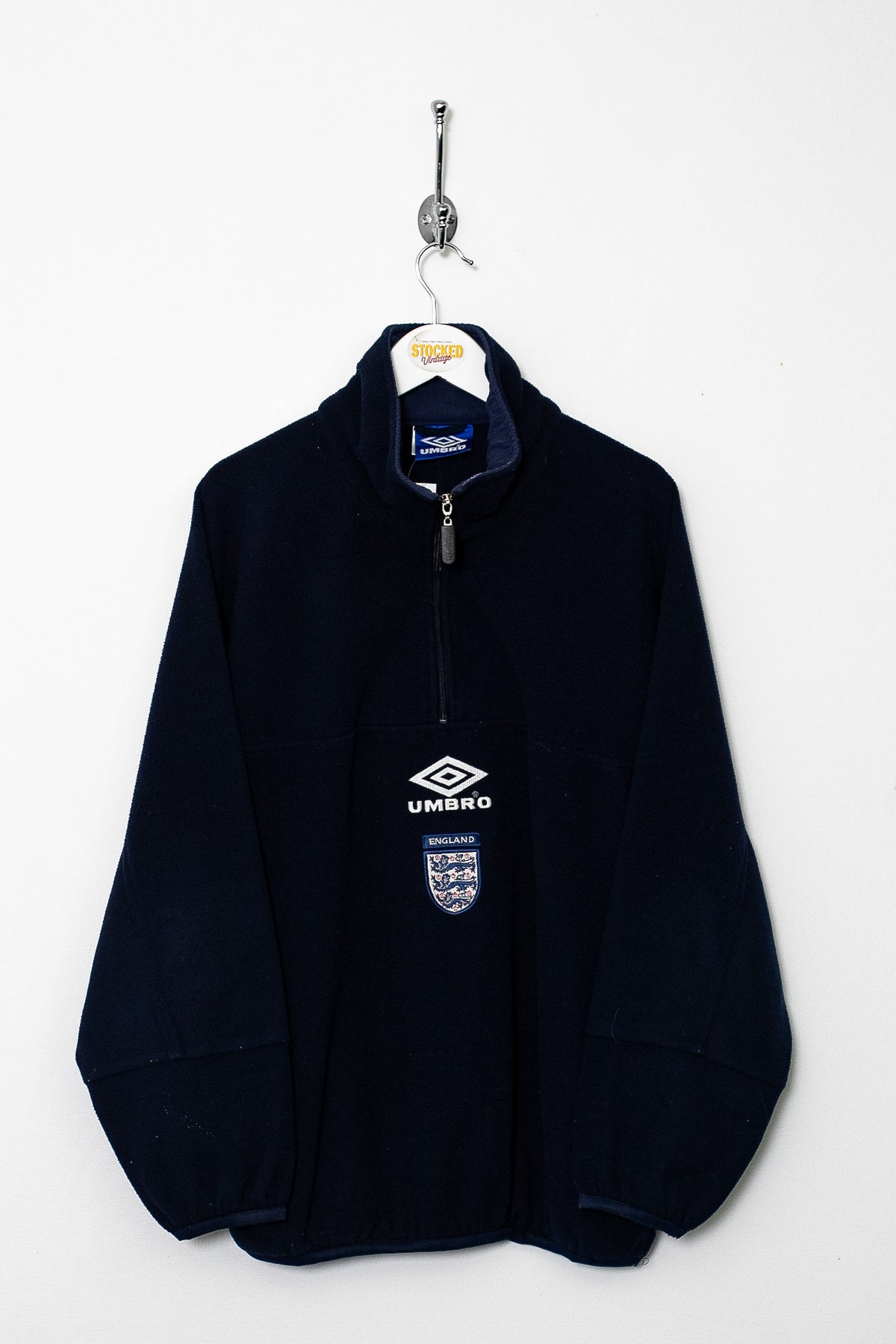 90s Umbro England 1/4 Zip Fleece (M)