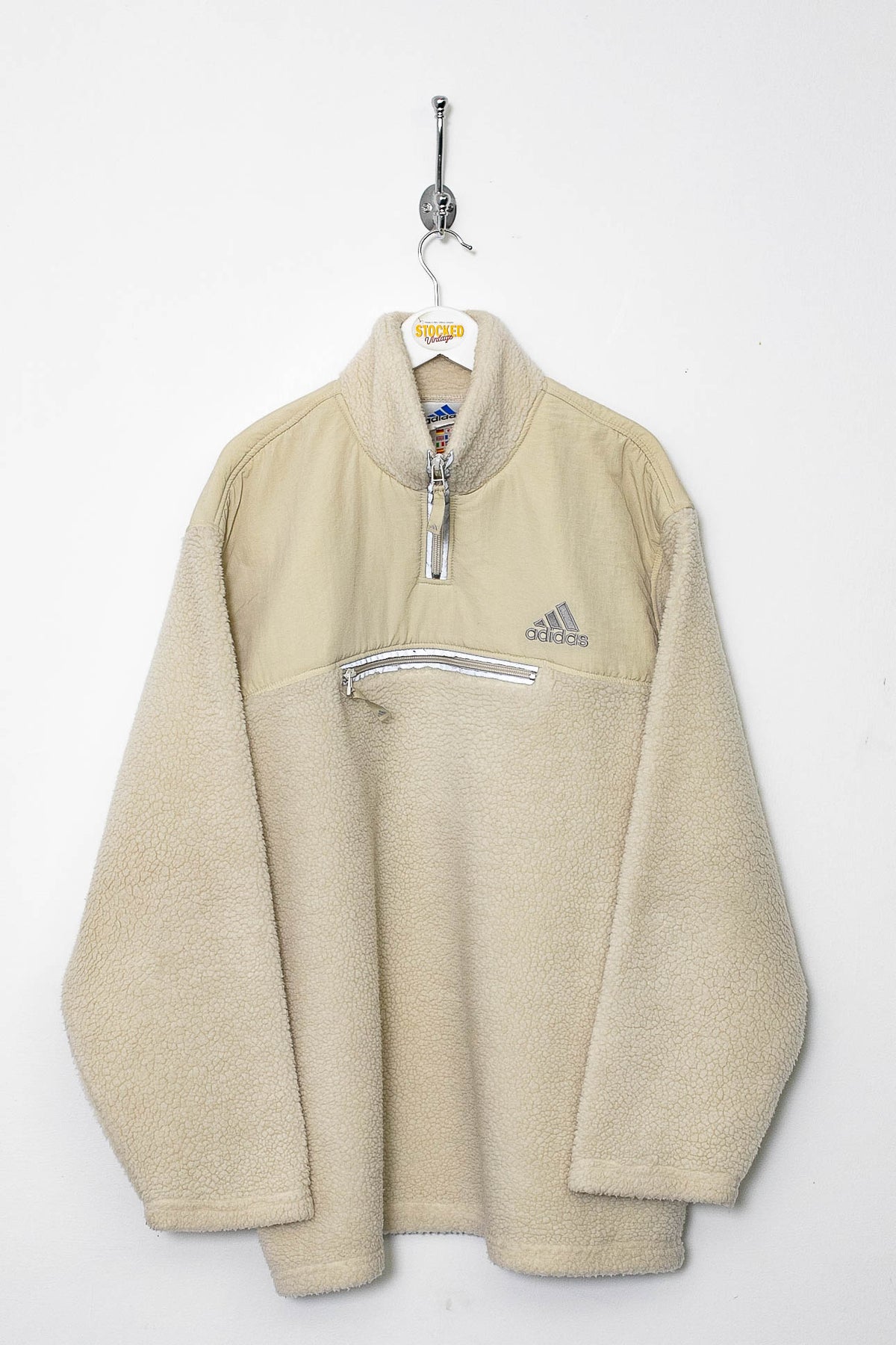 00s Adidas 1/4 Zip Sherpa Fleece (XL)