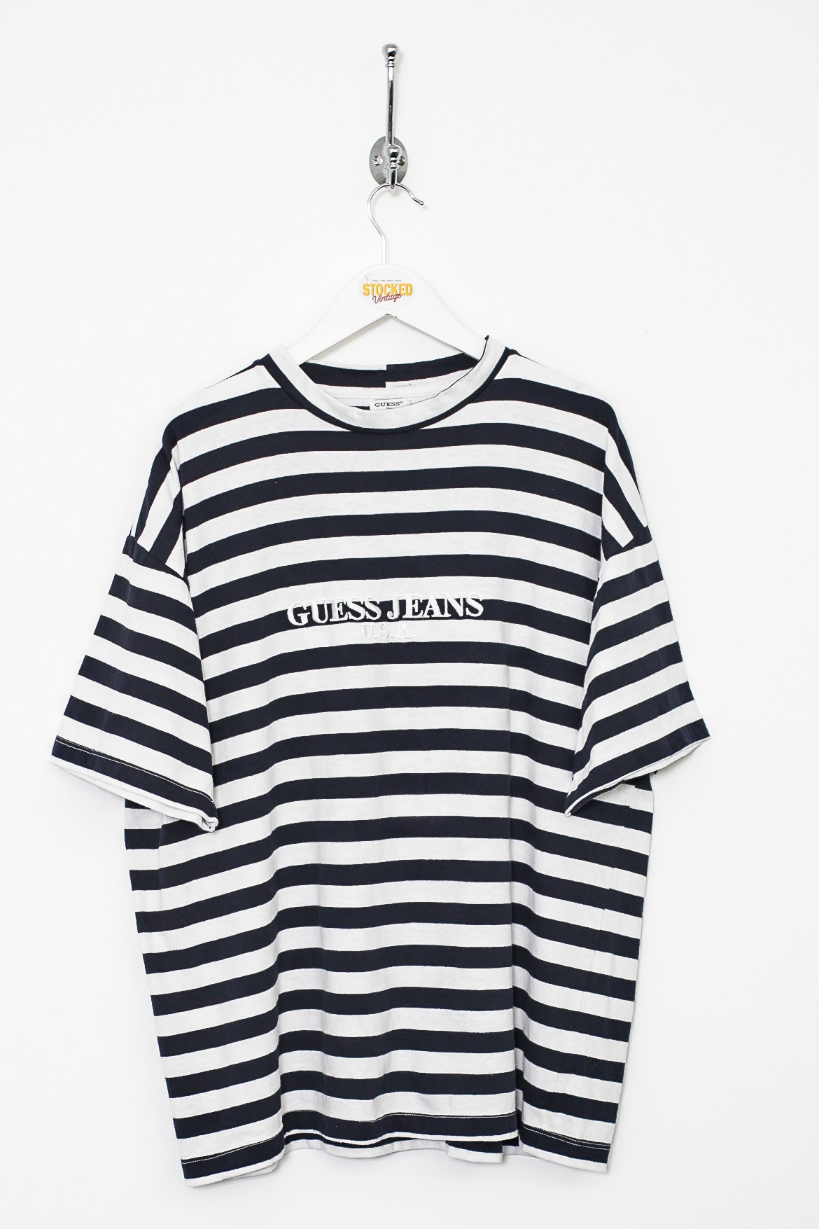 Guess jeans striped discount tee