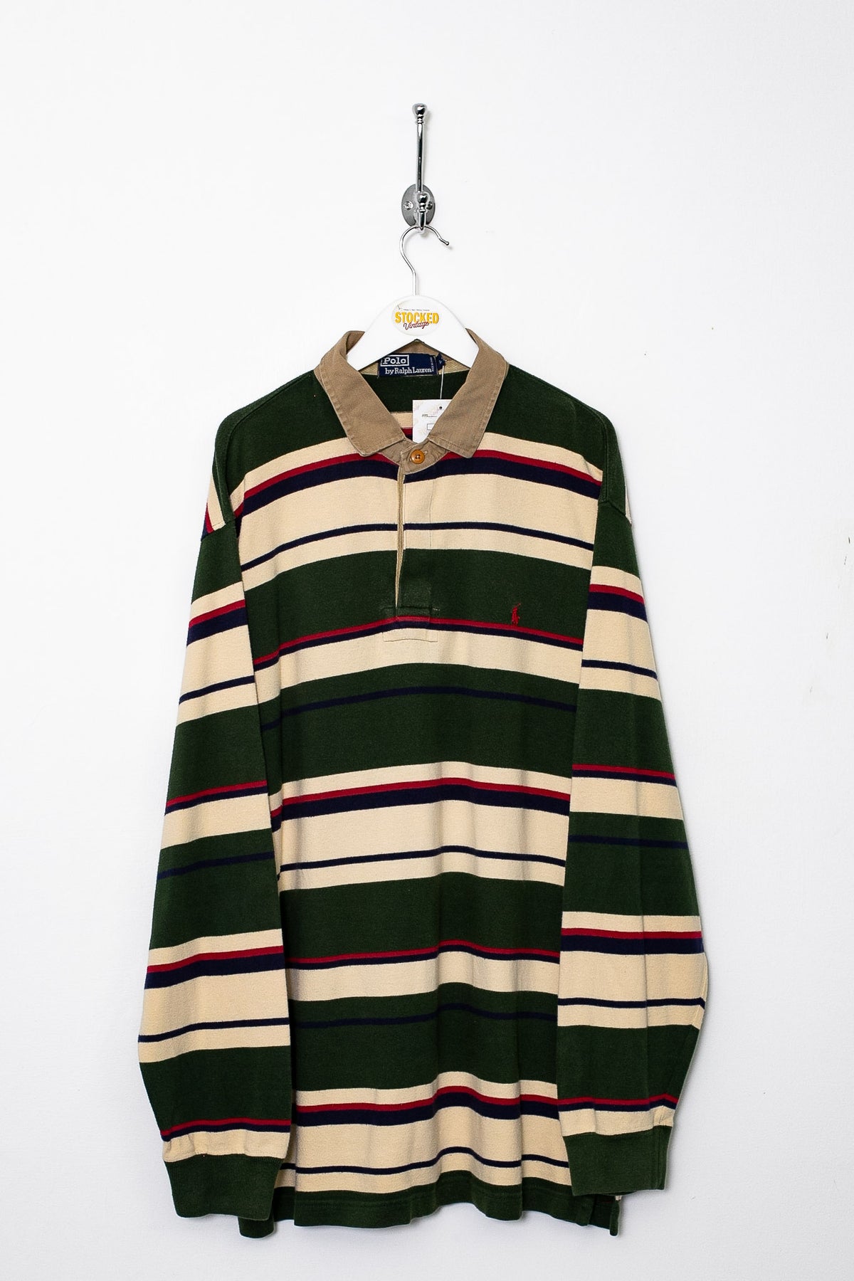 00s Ralph Lauren Long Sleeve Polo Shirt (XL)