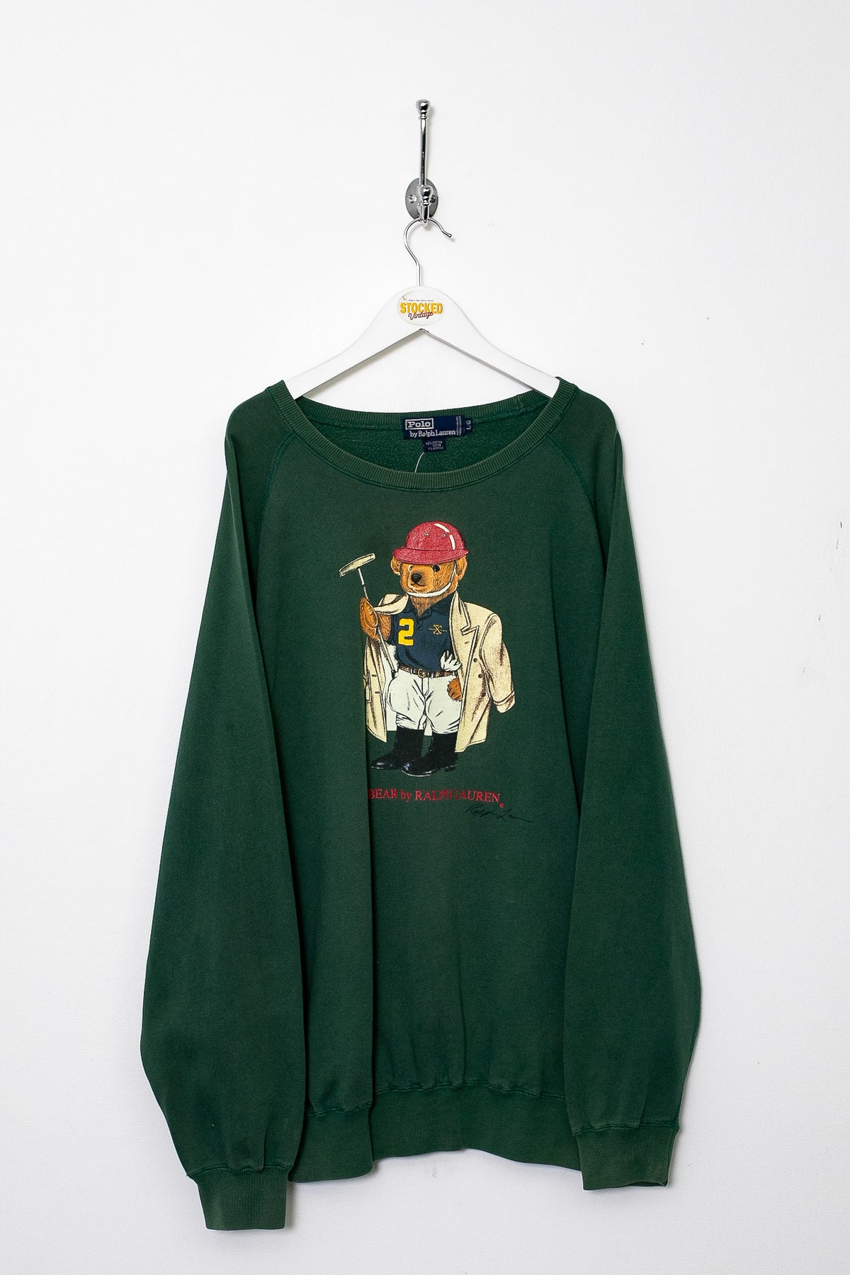 90s Ralph Lauren Polo Bear Sweatshirt (L)