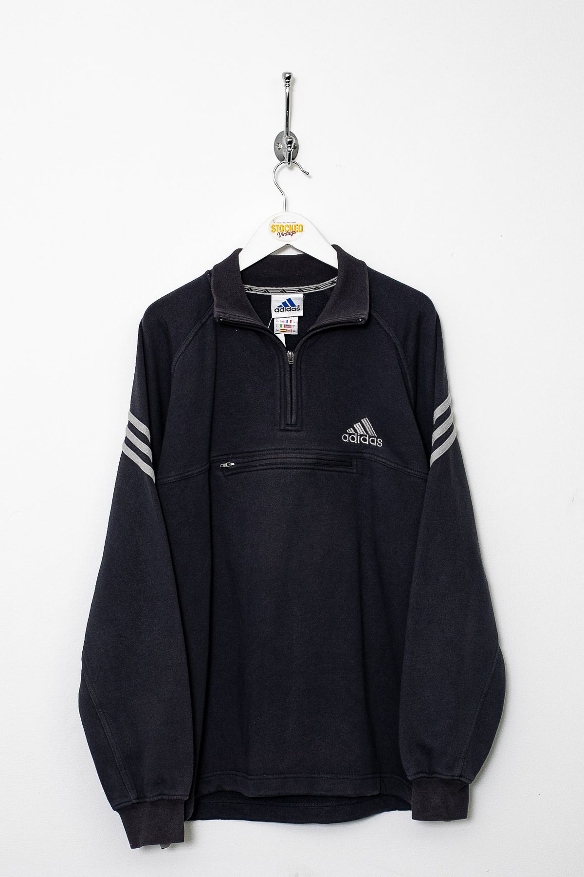 00s Adidas 1/4 Zip Sweatshirt (M)