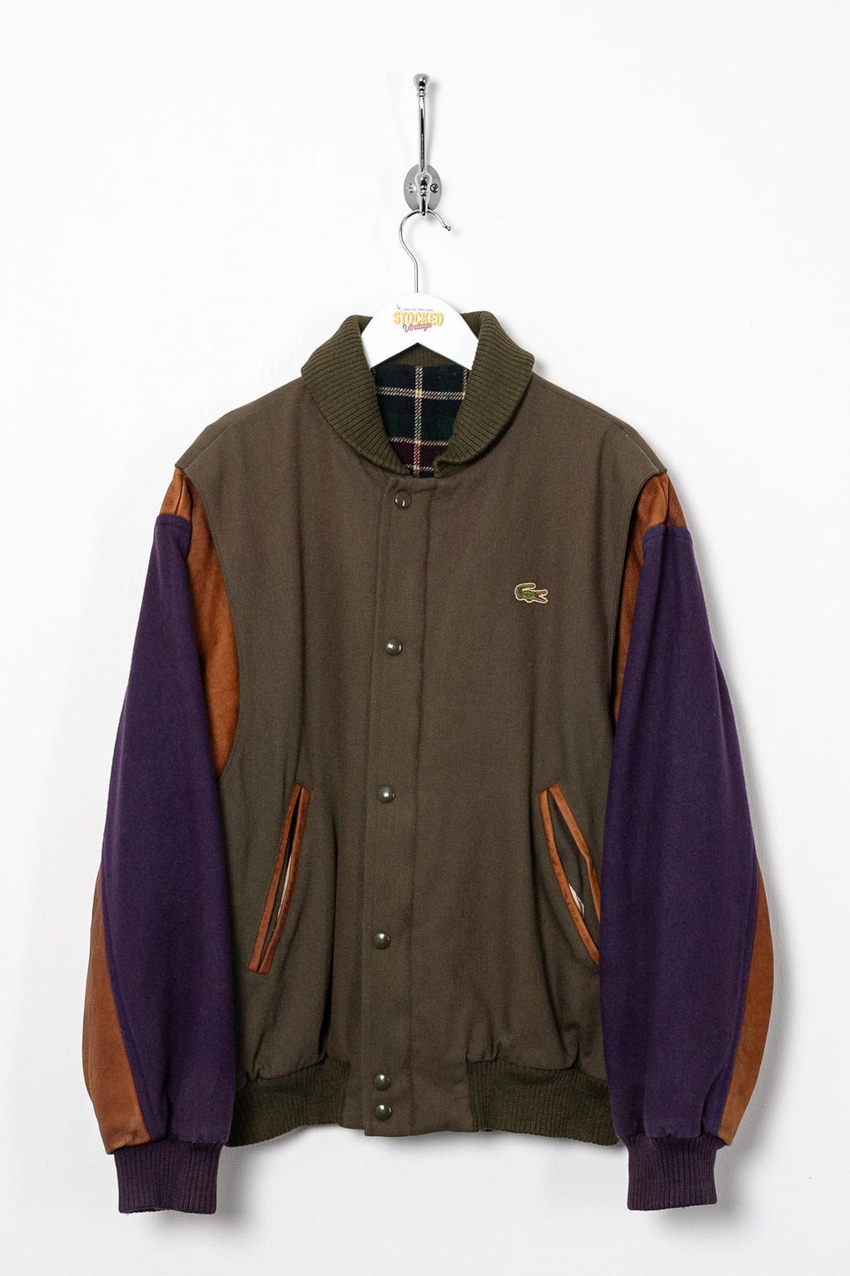 90s Lacoste Wool Bomber Jacket (M)
