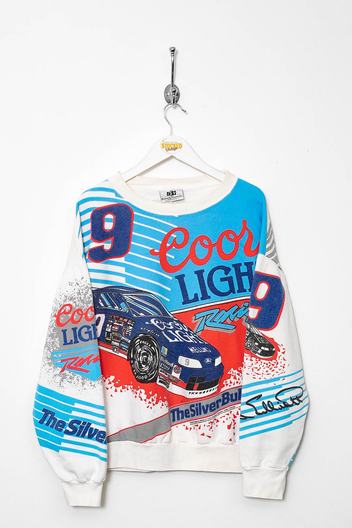 90s Cools Light "The Silver Bullet" Nascar Sweatshirt (S)
