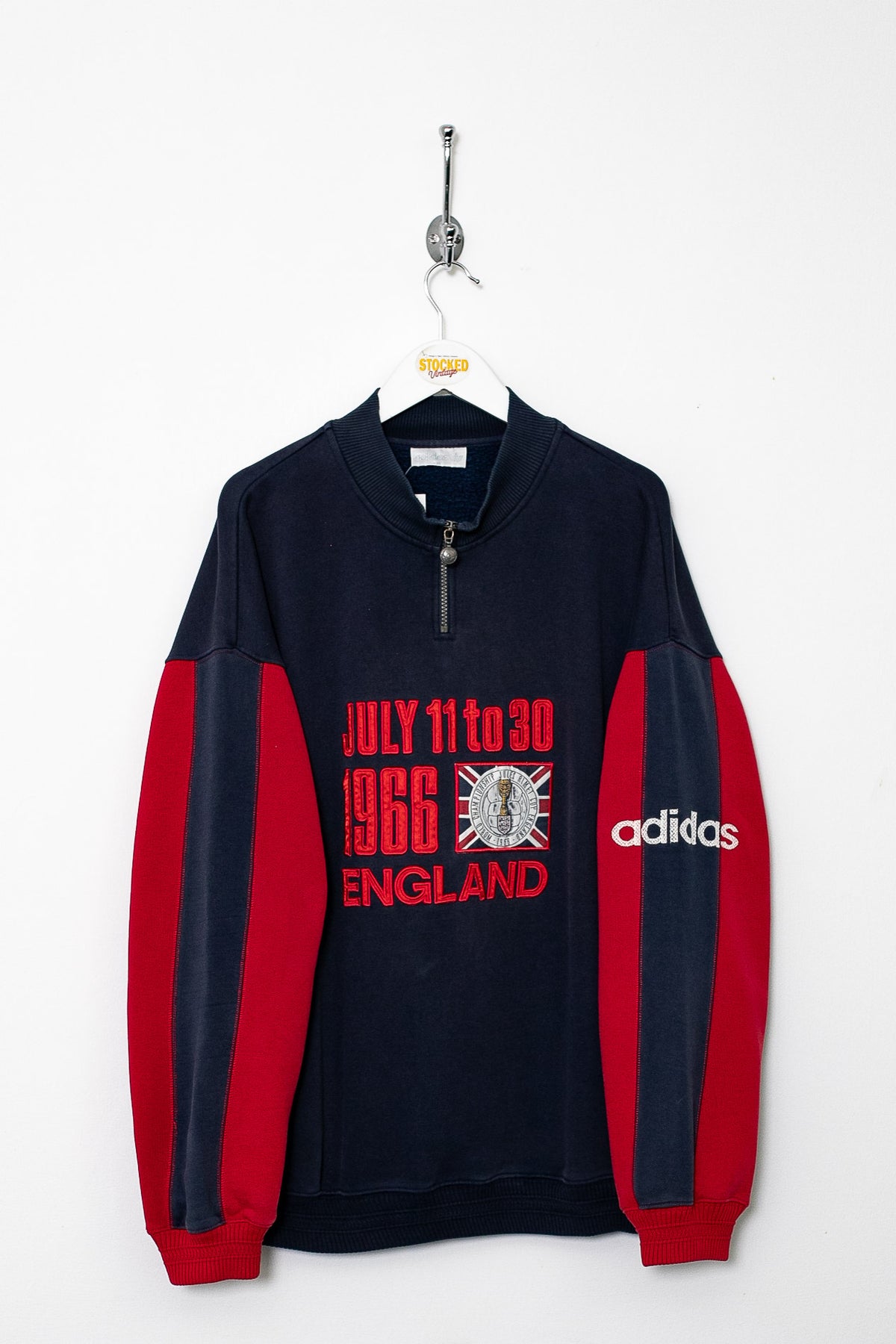 Rare 90s Adidas 1966 World Cup 1/4 Zip Sweatshirt (M)
