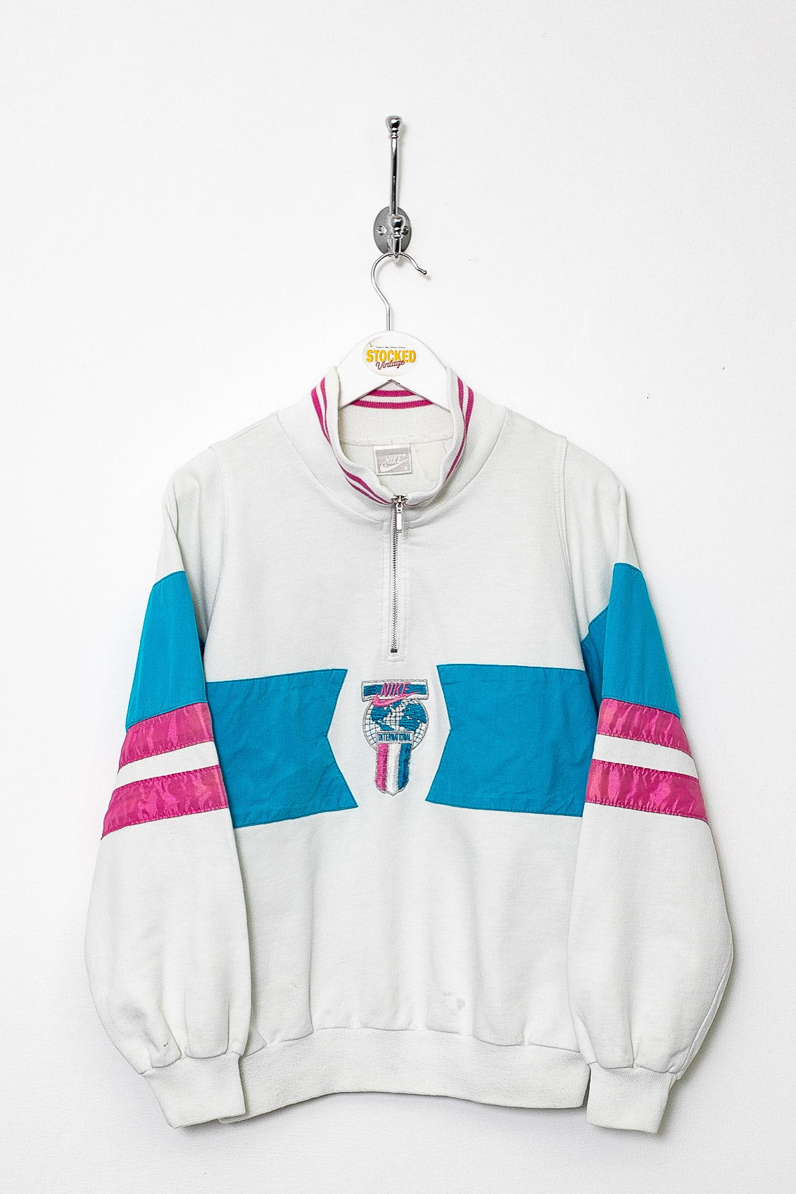 Womens 90s Nike 1/4 Zip Sweatshirt (S)