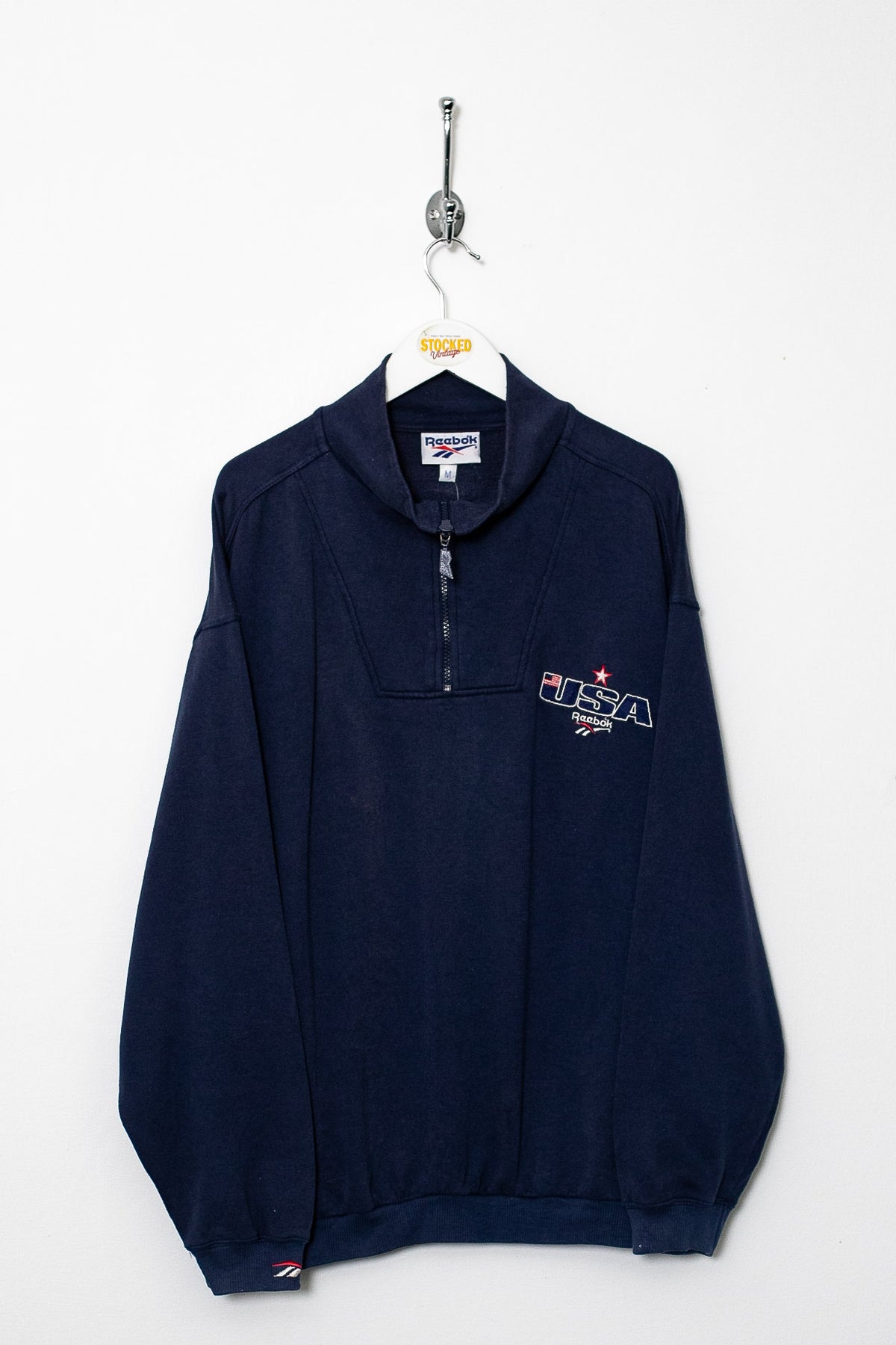 00s Reebok 1/4 Zip Sweatshirt (M)